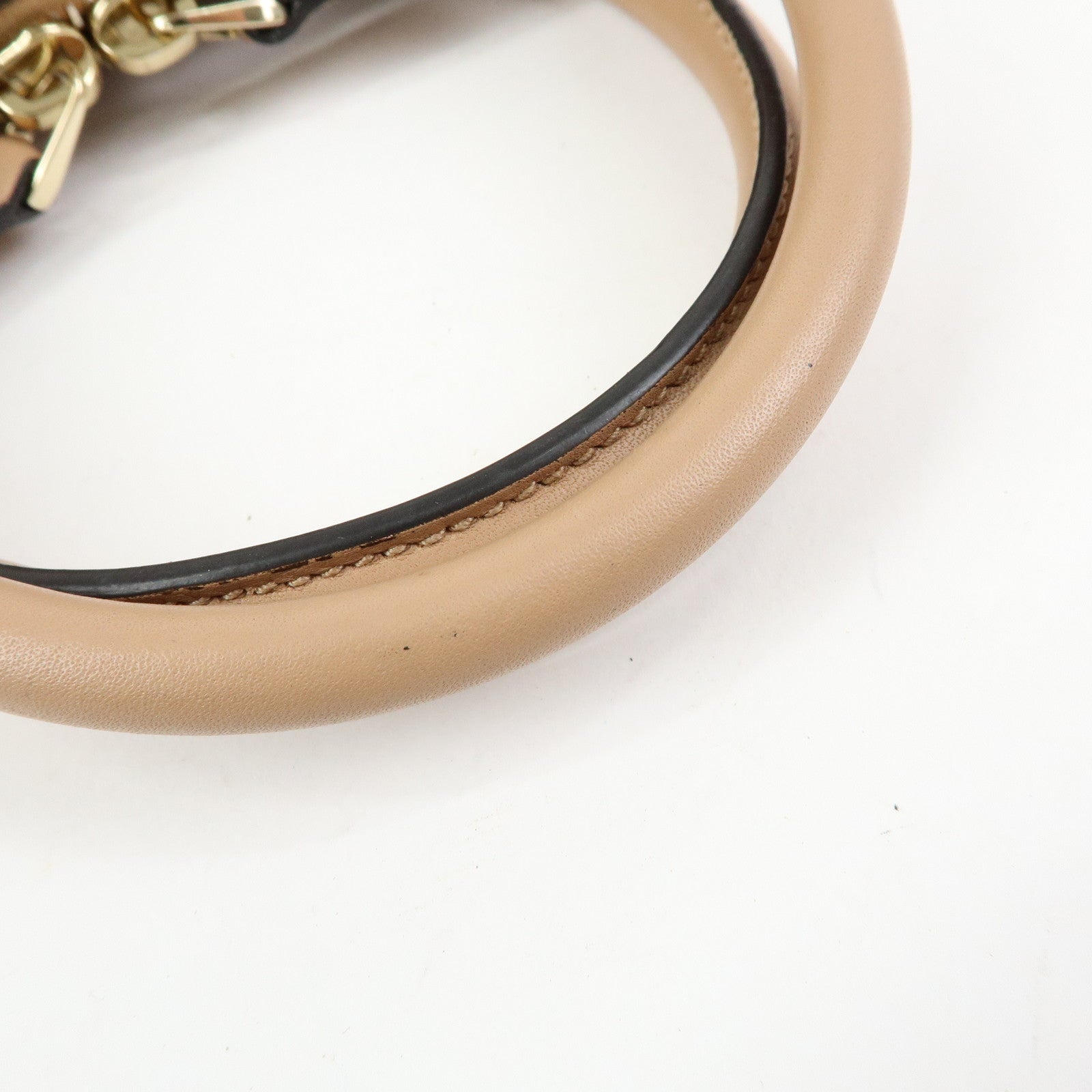 GUCCI Microguccissima Leather 2Way Bag Hand Bag Beige 449654