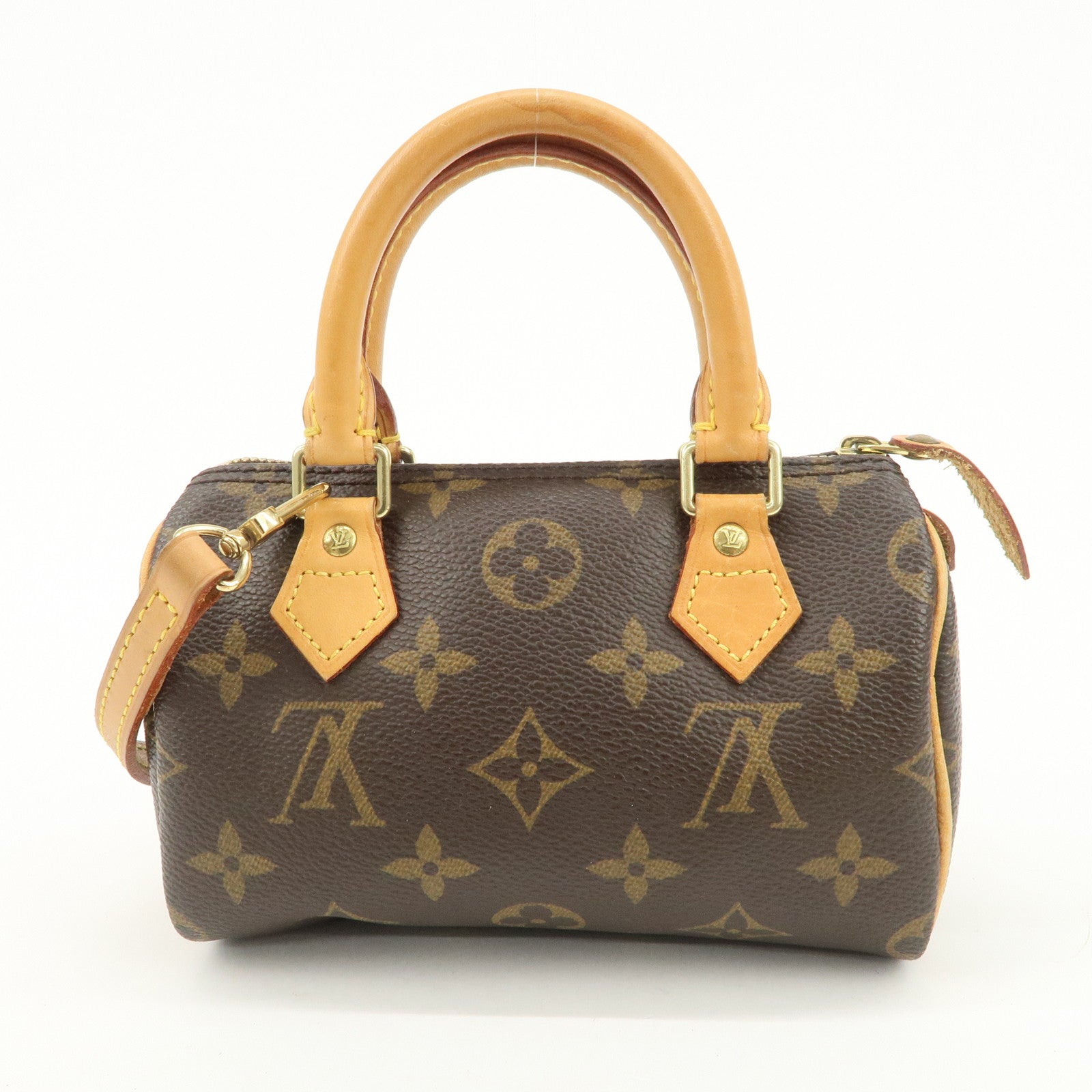 Louis Vuitton Monogram Mini Speedy & Shoulder Strap Brown M41534