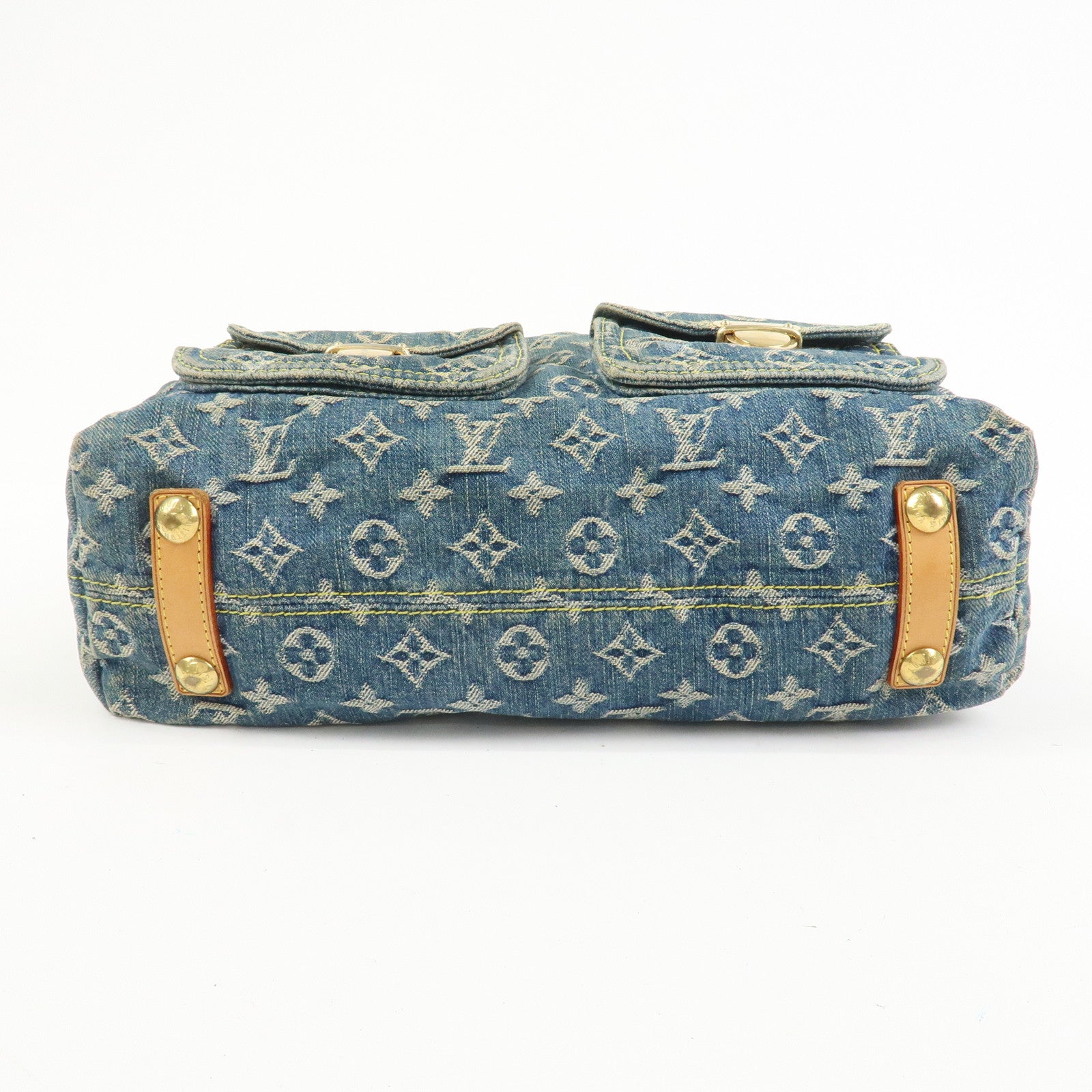 Louis Vuitton Monogram Denim Baggy GM Shoulder Bag Blue M95048