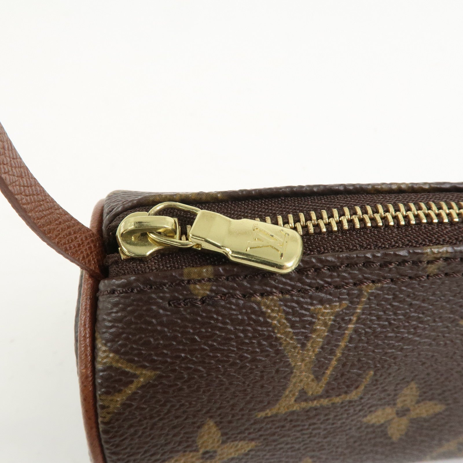 Louis Vuitton Monogram Mini Pouch for Papillon Bag Old Style Brown