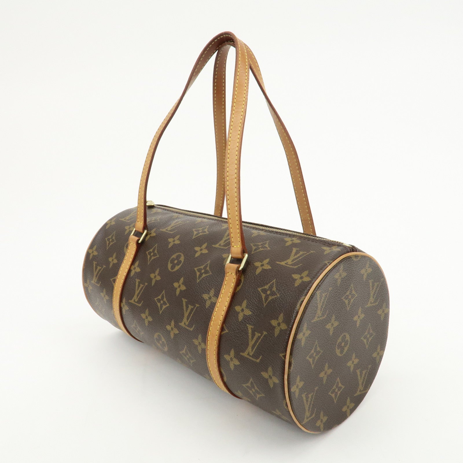 Louis Vuitton Monogram Papillon 30 Hand Bag New Style Brown M51385