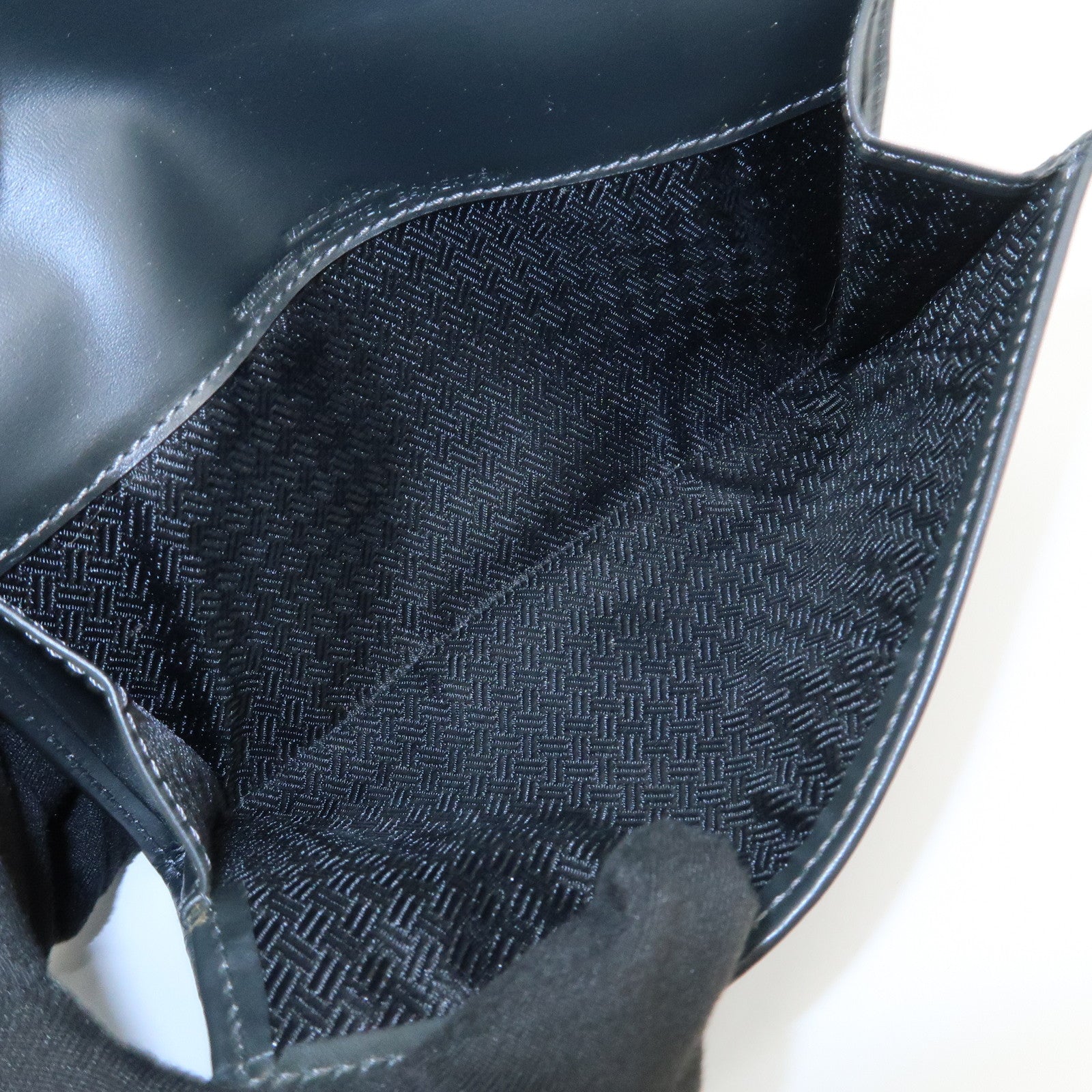 Christian Dior Oblique Canvas Leather Wallet Black Beige