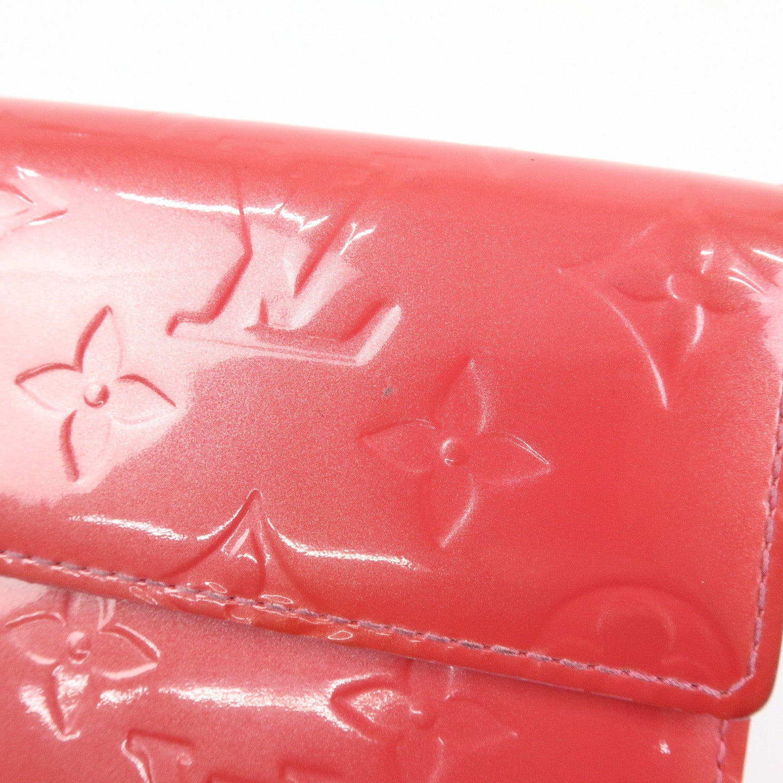 Louis Vuitton Vernis Porte‑Feuille Sarah Long Wallet Pink M9140F