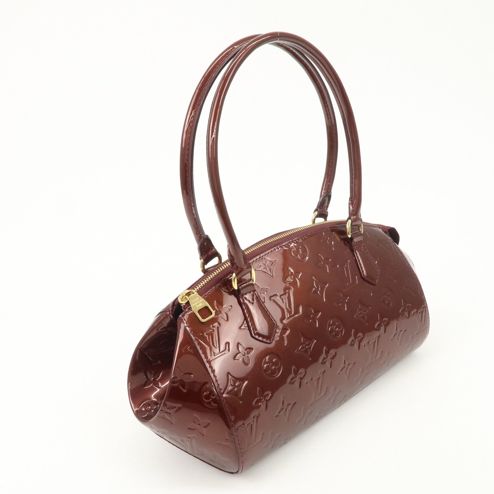 Louis Vuitton Monogram Vernis Sherwood PM Rouge Forvist M91492 Used