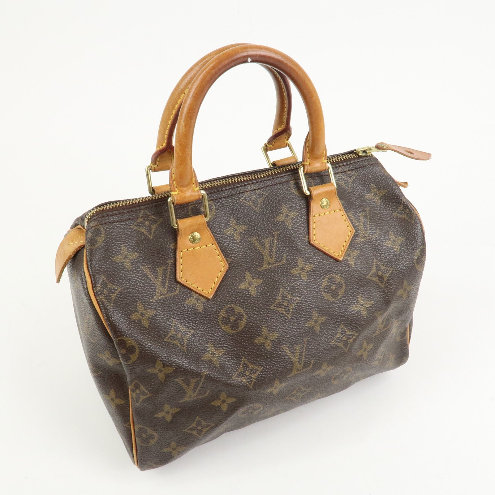 Louis Vuitton Monogram Speedy 25 Boston Bag Hand Bag Brown M41528