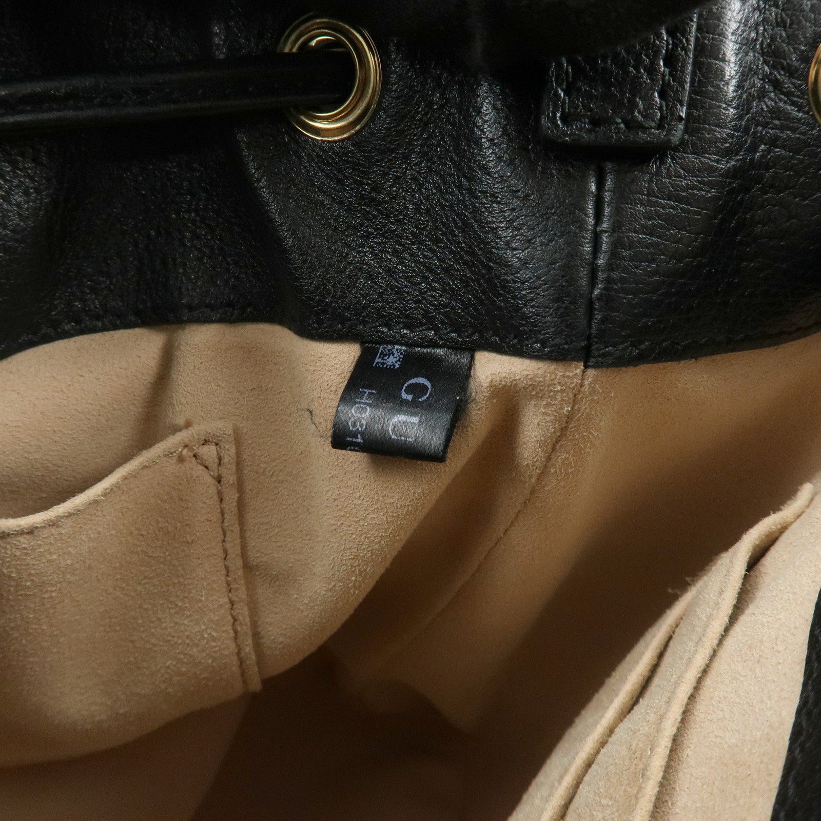 GUCCI Ophidia Sherry GG Marmont 2way Bucket Bag Small Black 610846