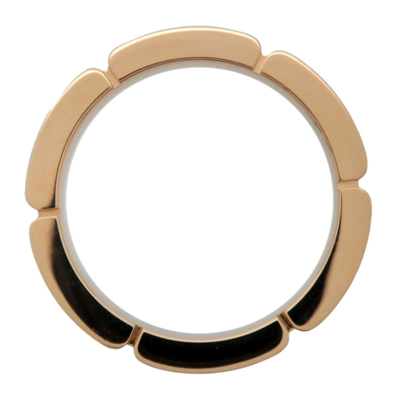 Cartier Maillon Panthere 4P Diamond Ring 750YG #47 Yellow Gold