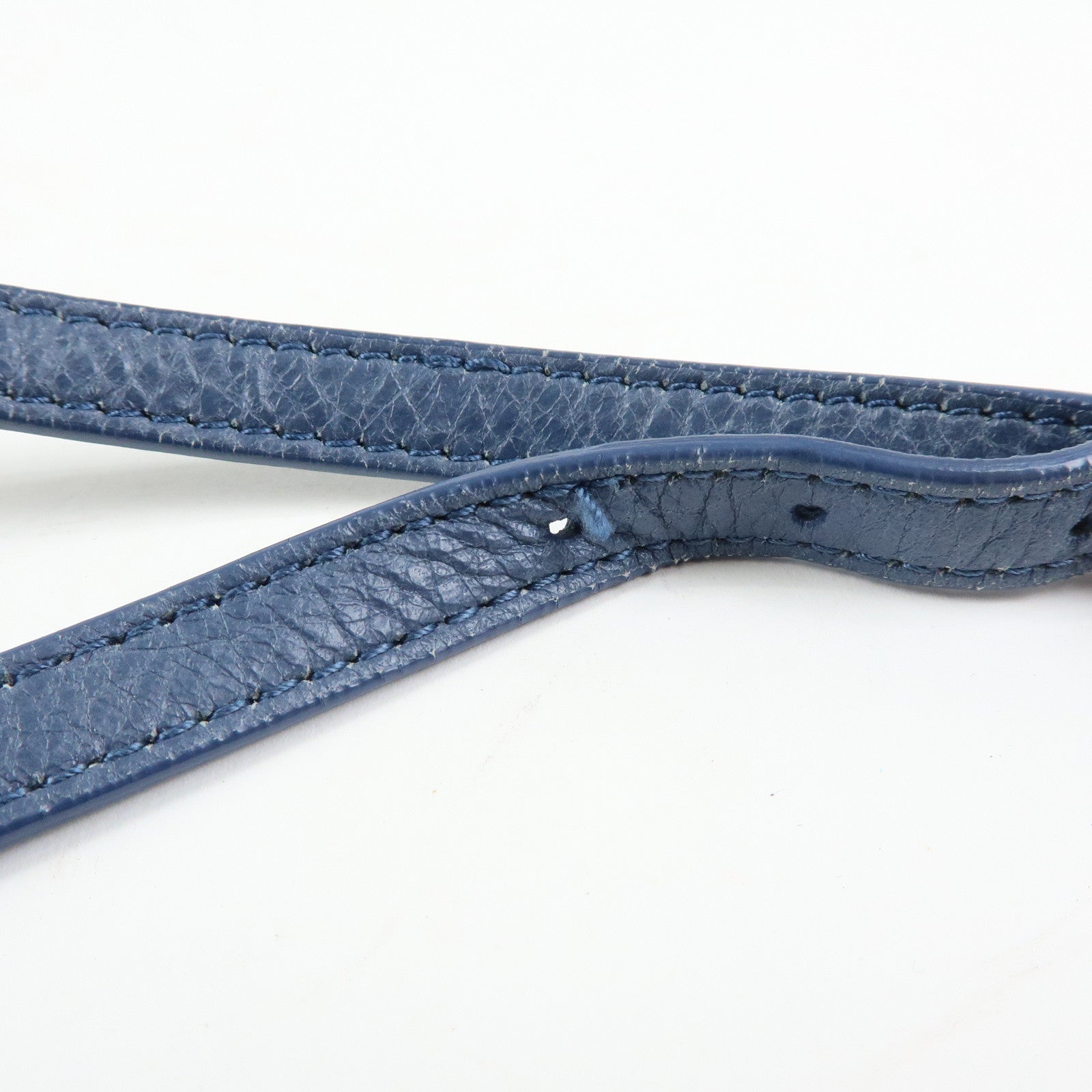 BALENCIAGA Classic Envelope Leather 2Way Shoulder Bag Blue 319376