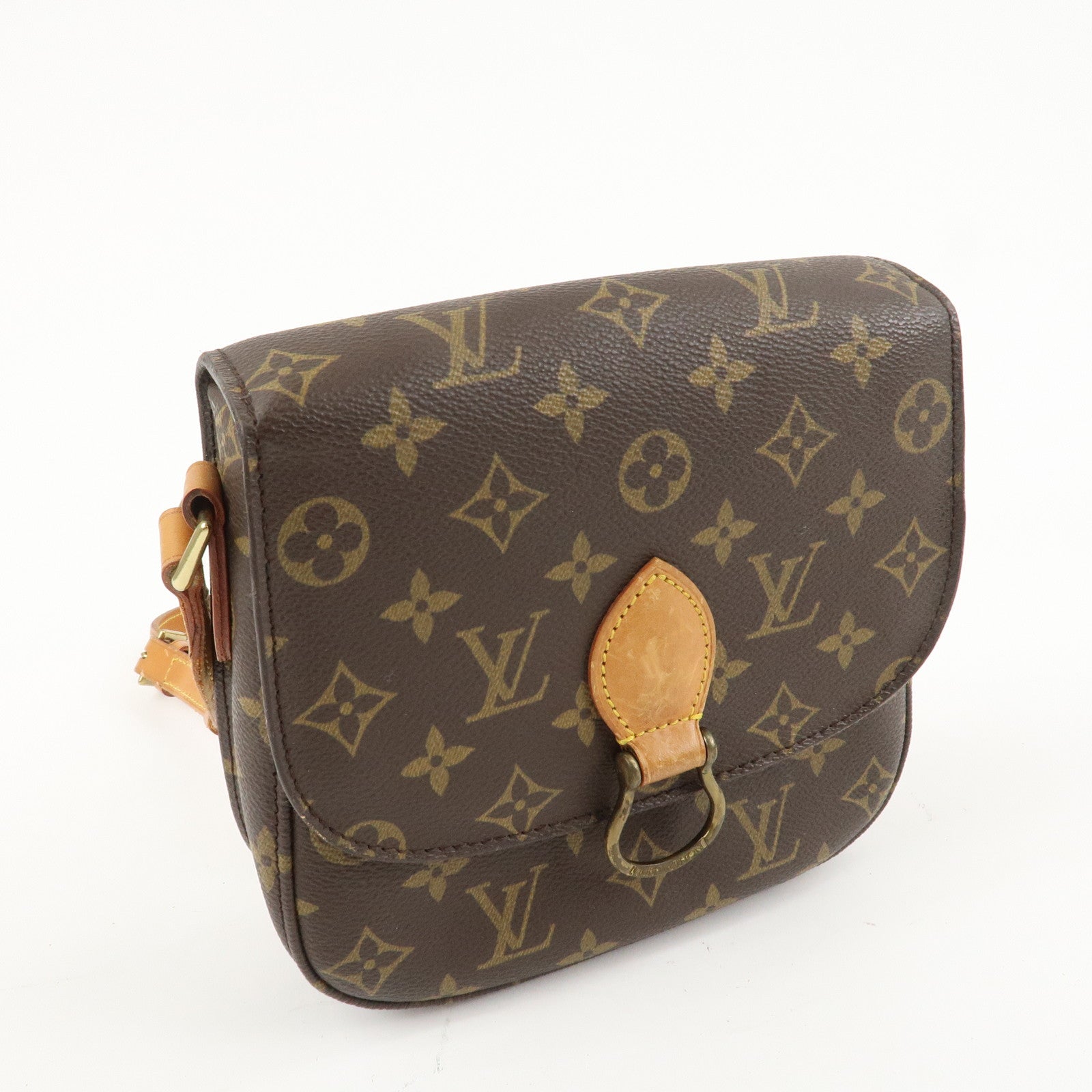 Louis Vuitton Monogram Saint Cloud MM Shoulder Bag Brown M51243 Used