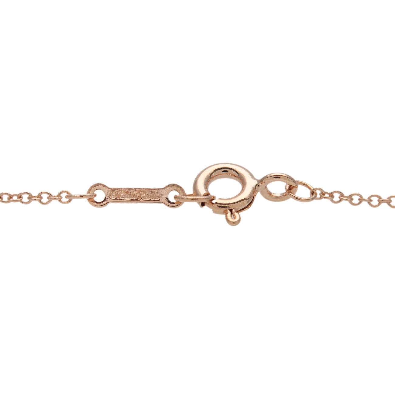 Tiffany & Co Olive Leaf 1P Diamond Necklace K18 750PG Rose Gold