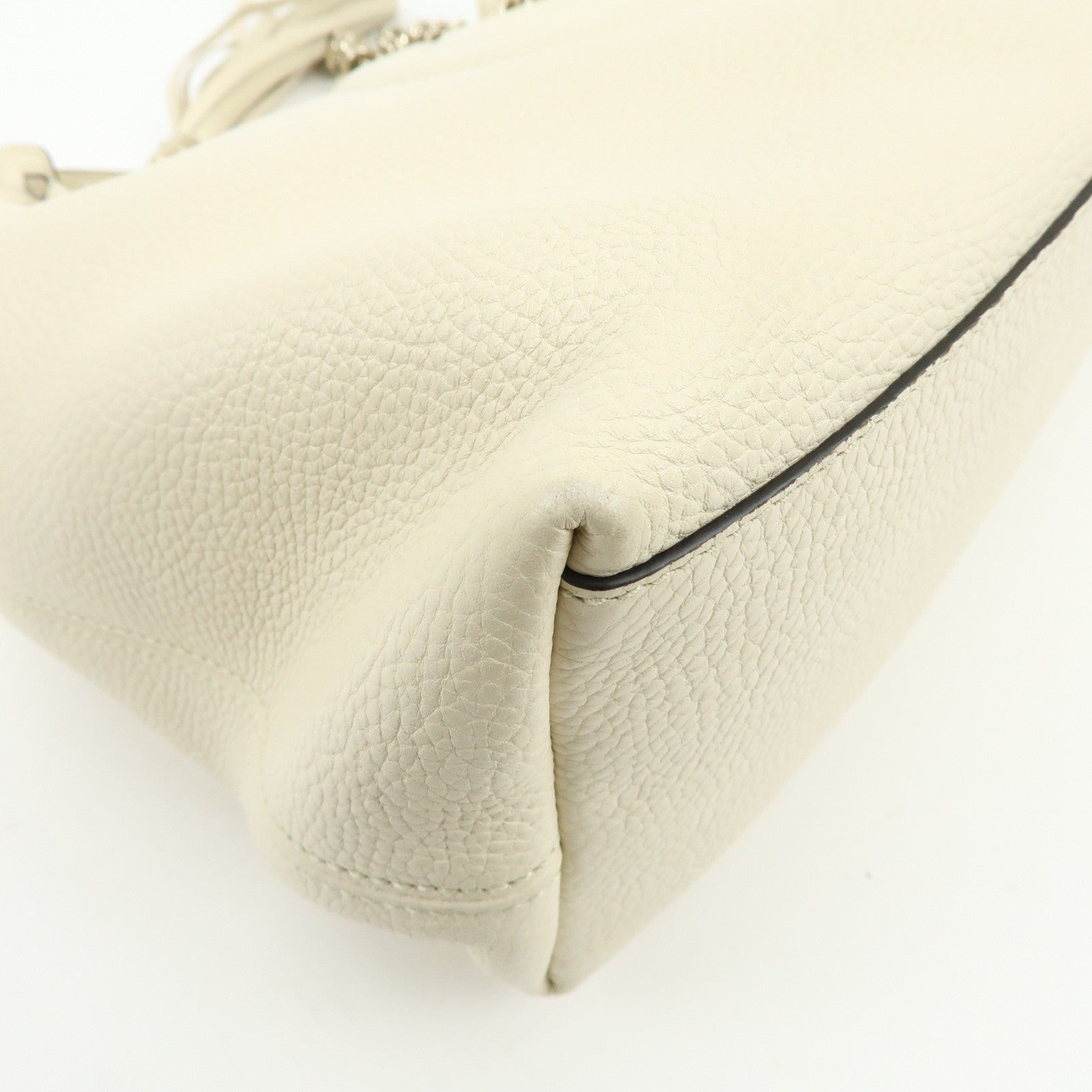 GUCCI SOHO Interlocking G Calf Leather Chain Shoulder Bag 536196