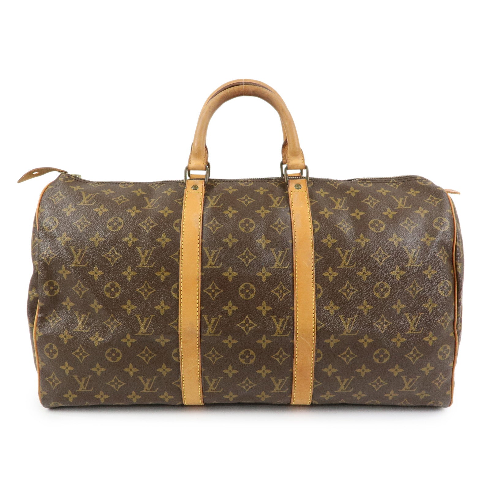 Louis Vuitton Monogram Keep All 50 Boston Bag Brown M41426