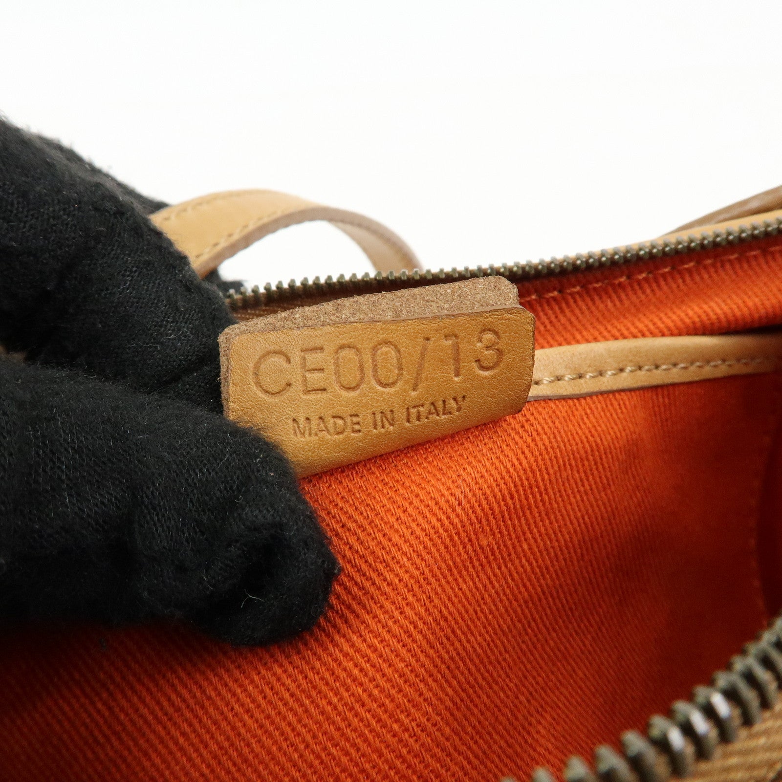CELINE C Macadam Suede Leather Shoulder Bag Hand Bag Brown