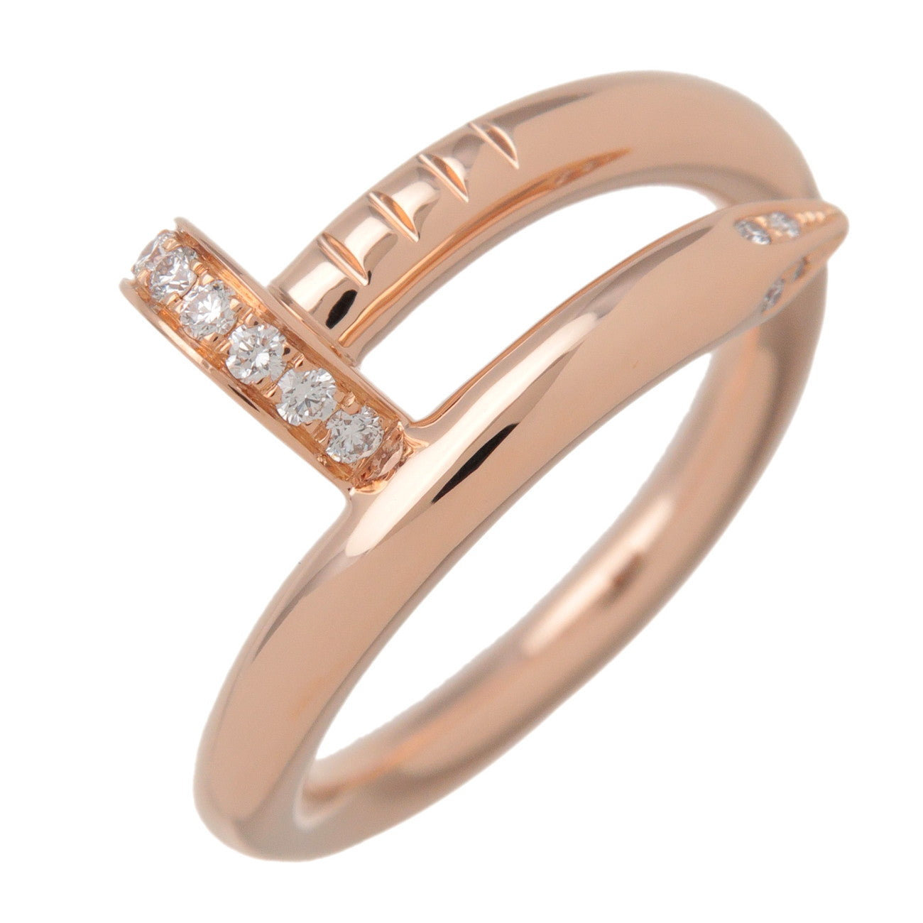 Cartier Juste un Clou Diamond Ring K18 750PG Rose Gold #52 US6.25