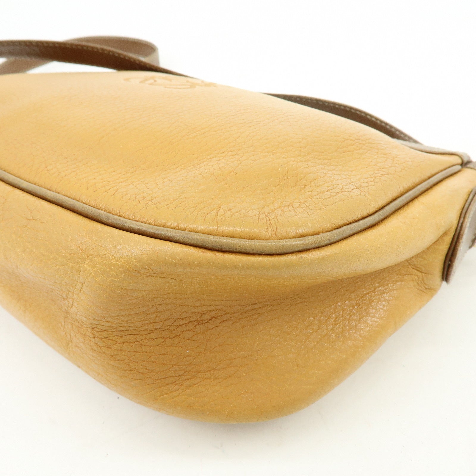 LOEWE Anagram Leather Shoulder Bag Crossbody Bag Brown