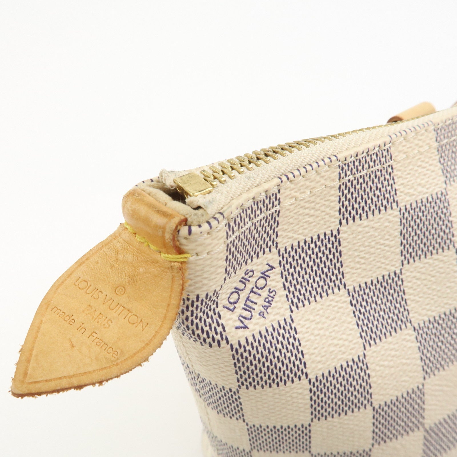 Louis Vuitton Damier Azur Saleya PM Tote Bag Hand Bag N51186