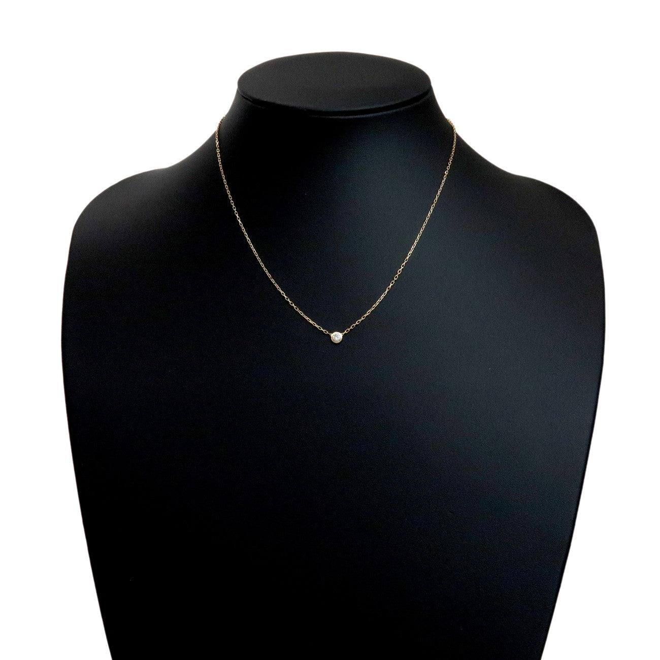 Cartier Diamants Legers Necklace SM Diamond D'amour 0.09ct 750YG
