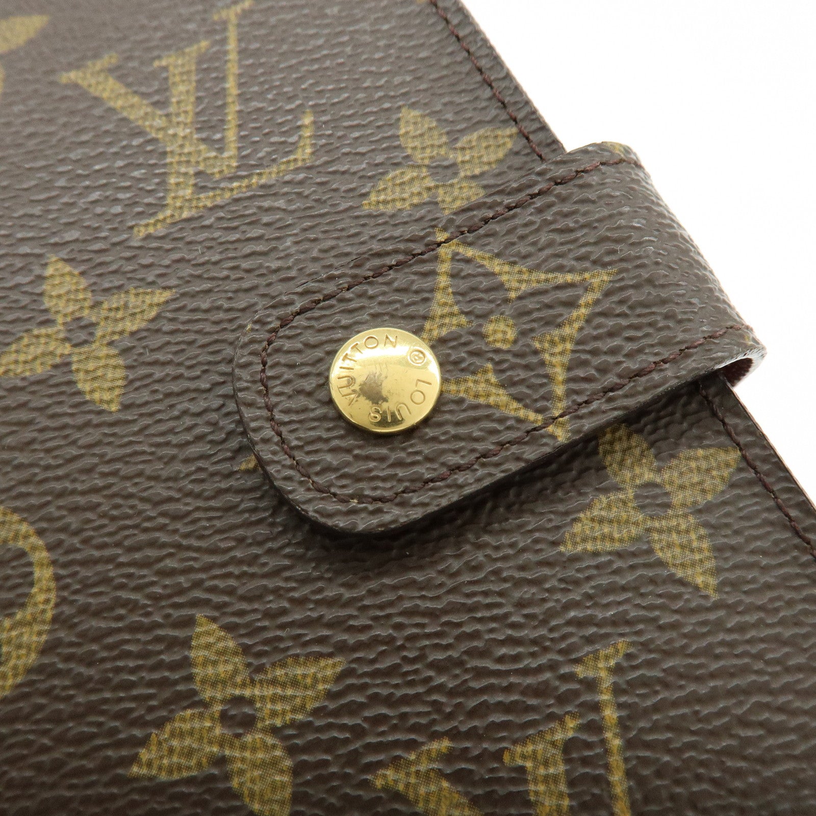 Louis Vuitton Monogram Agenda MM Planner Cover Brown R20004