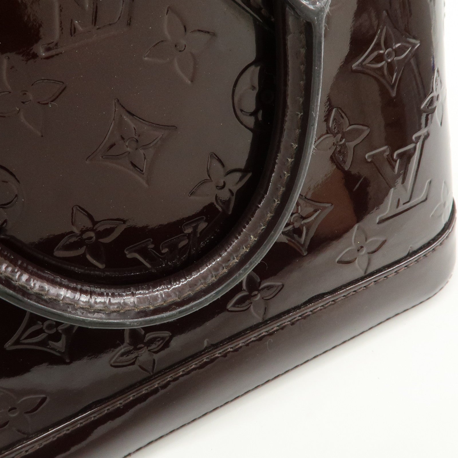 Louis Vuitton Monogram Vernis Alma BB 2Way Bag Amarante M91678