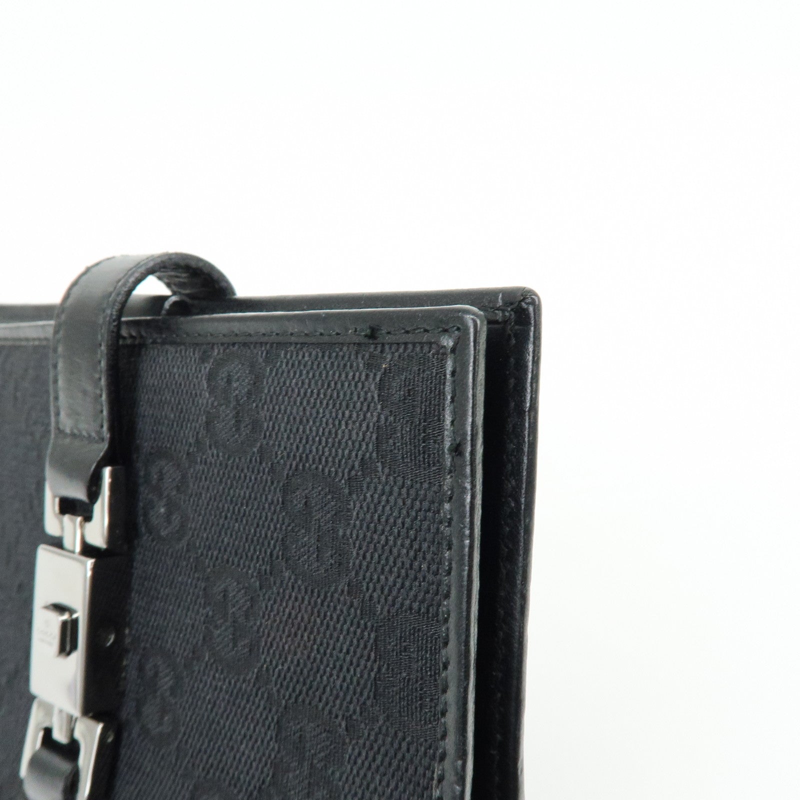 GUCCI Jackie GG Canvas Leather Agenda Planner Cover 29966.1147
