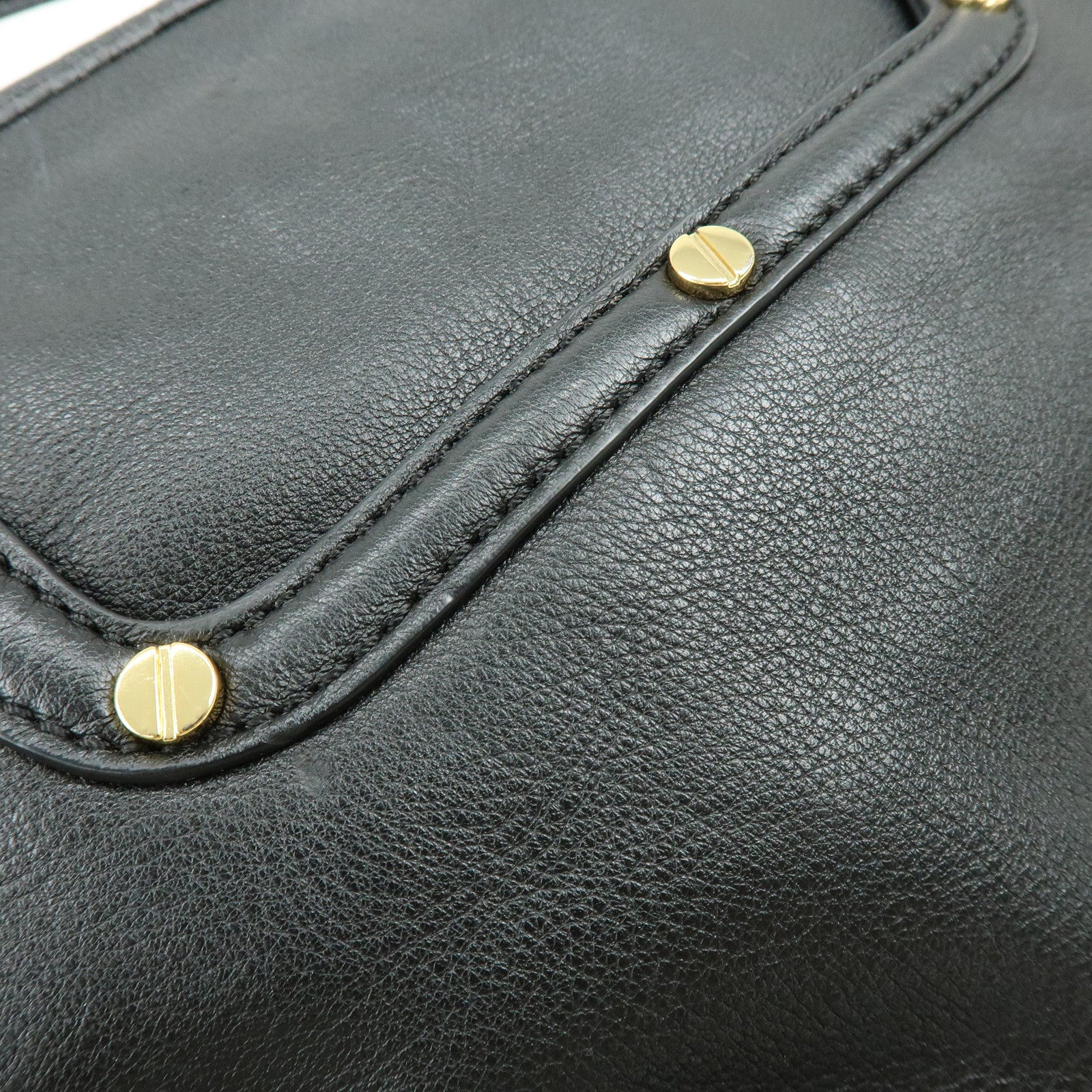 TORY BURCH Amanda Leather 2Way Bag Hand Bag Shoulder Bag Black