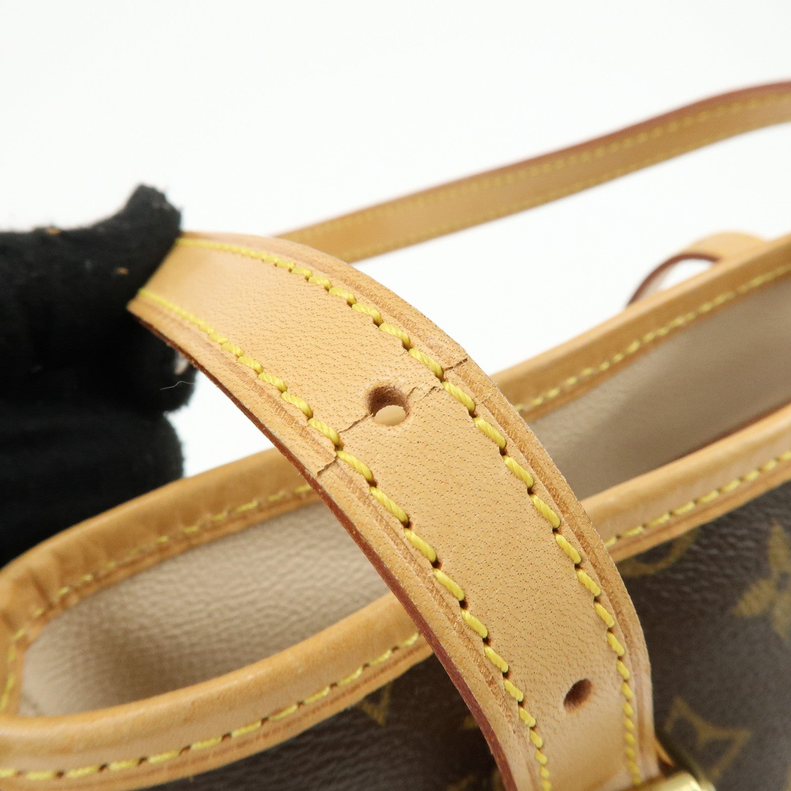 Louis Vuitton Monogram Canvas Bucket PM Hand Bag Brown M42238
