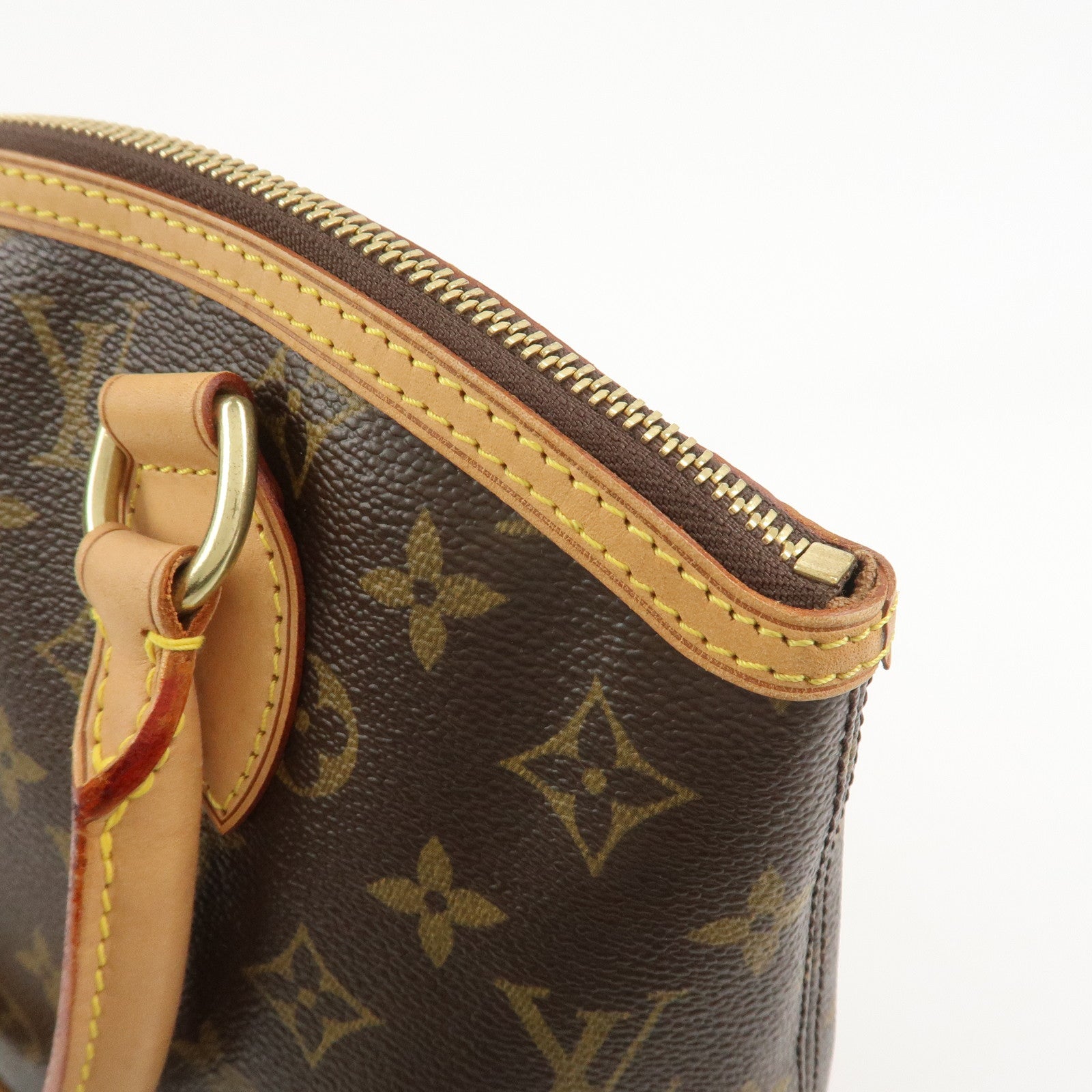 Louis Vuitton Monogram Lockit PM Hand Bag Tote Bag Brown M40102