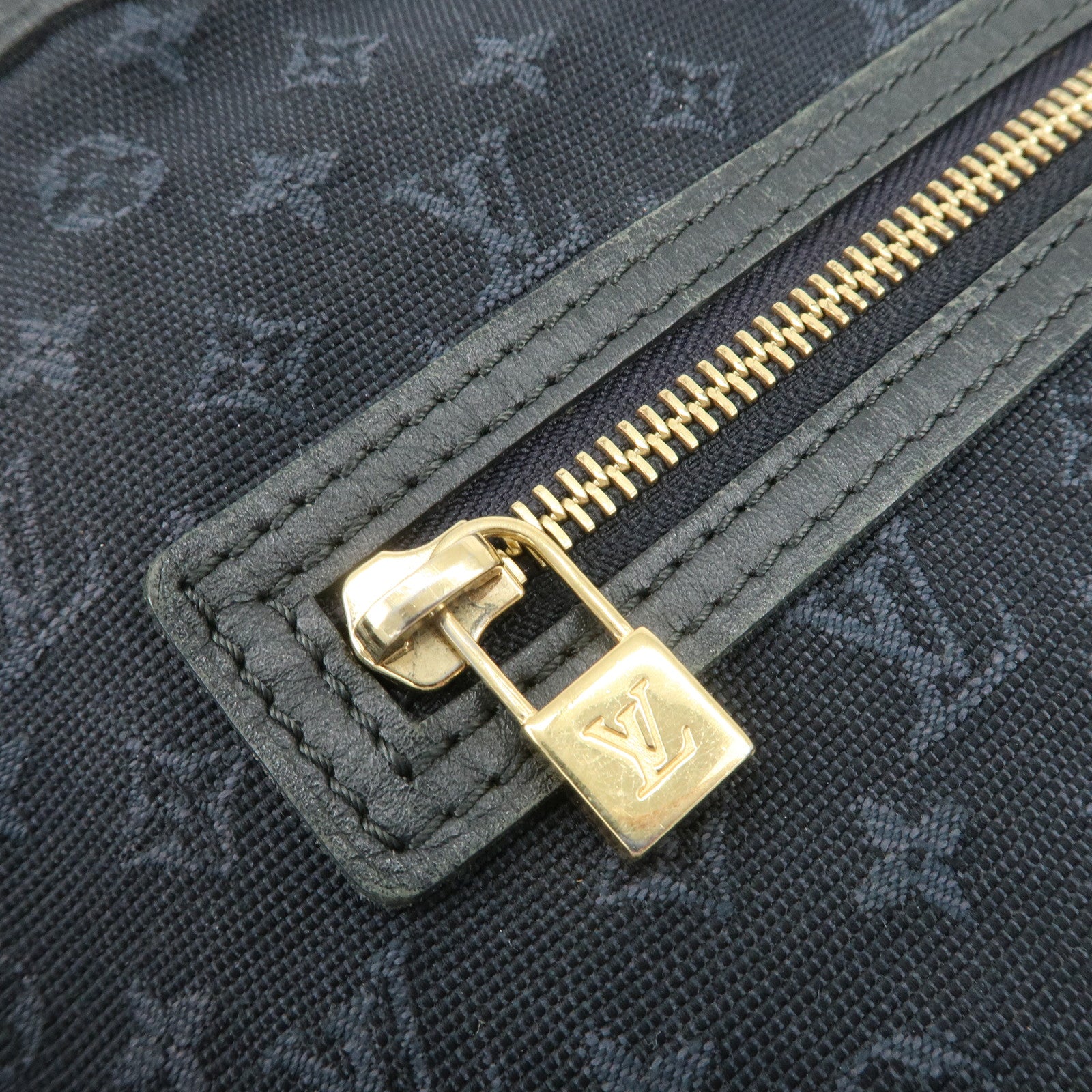 Louis Vuitton Monogram Mini Canvas Lucille GM Tote Bag Blue M92679