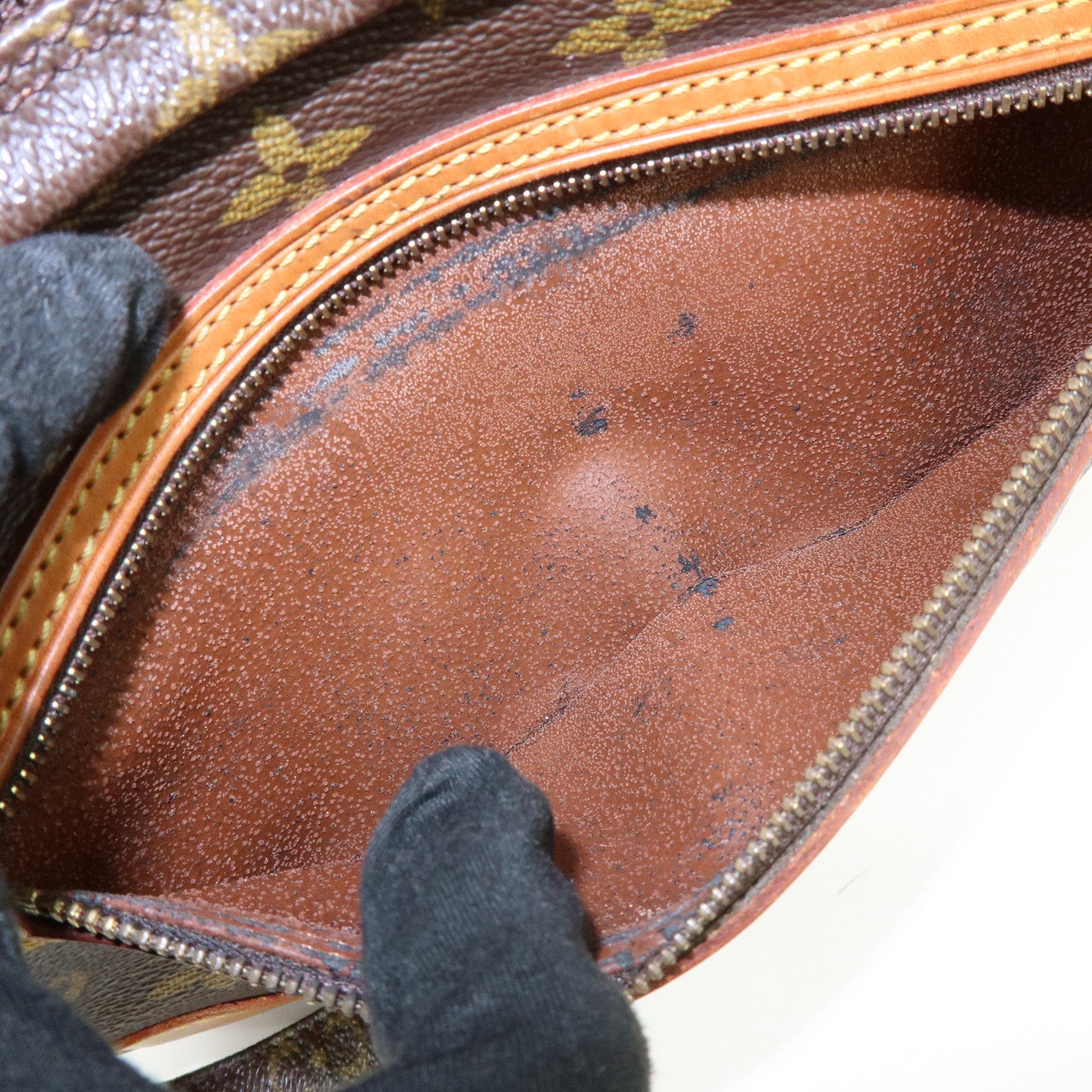 Louis Vuitton Monogram Marly Dragonne GM Clutch Bag Brown M51825