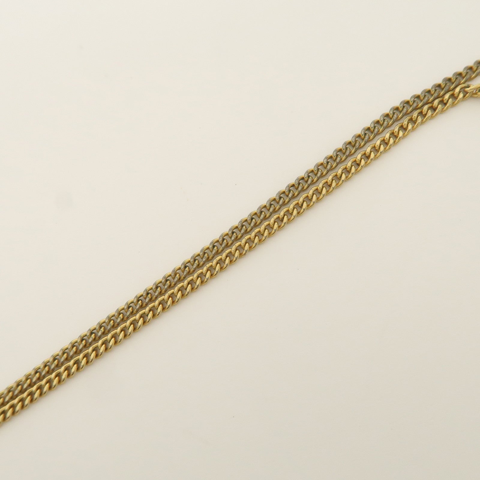 Christian Dior Logo Metal Necklace Choker Gold