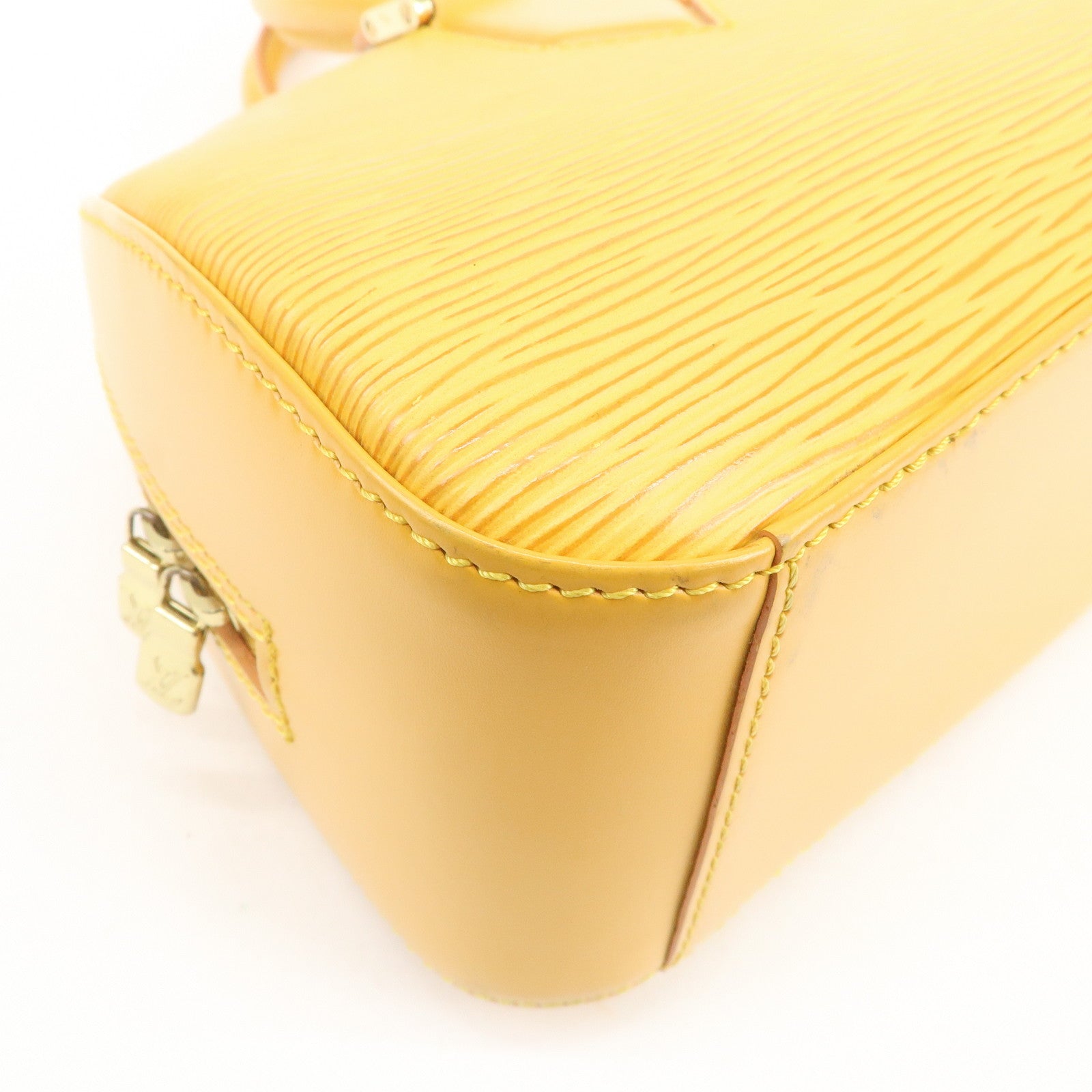 Louis Vuitton Epi Leather Jasmine Hand Bag Tassilli Yellow M52089