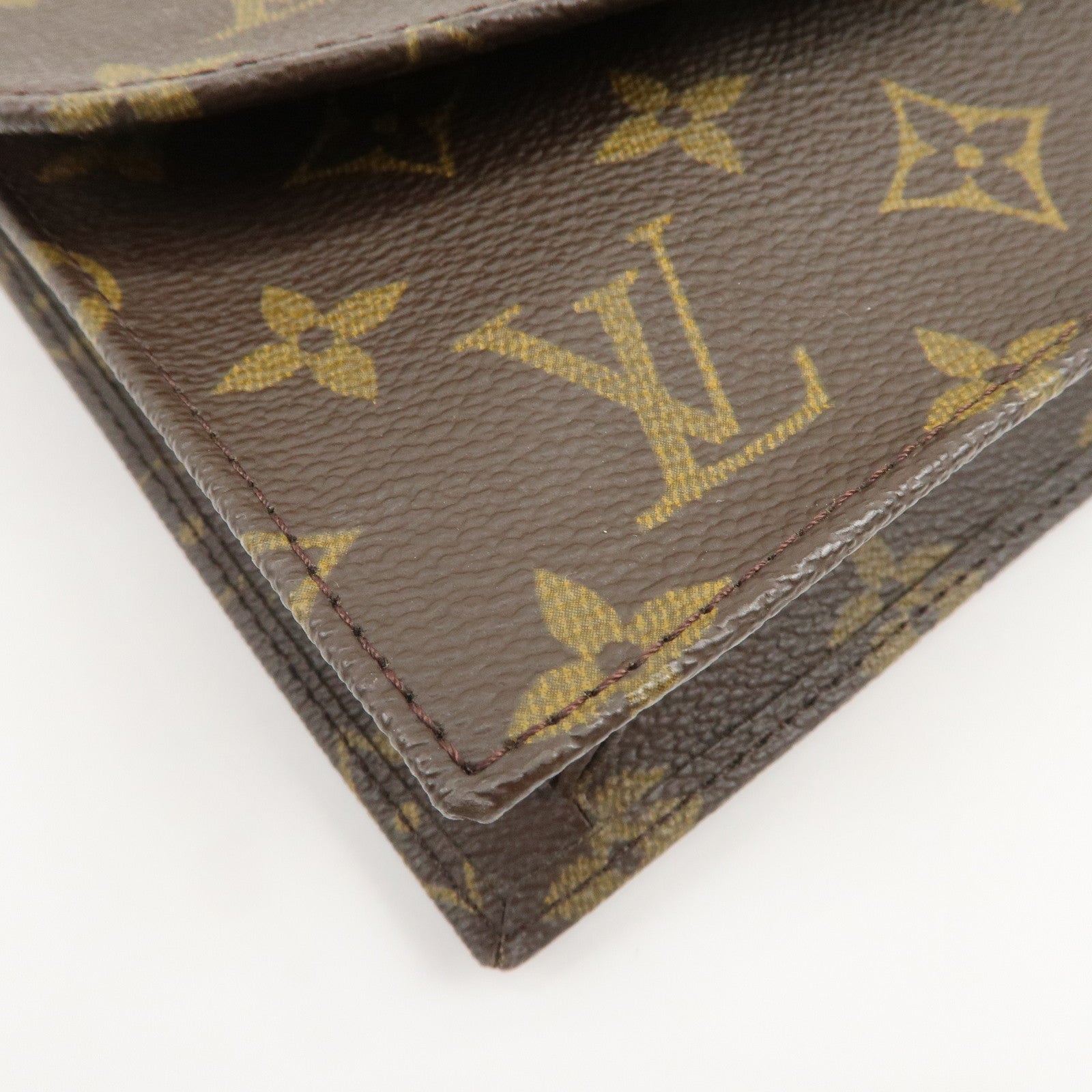 Louis Vuitton Monogram Pochette Lava 23 Clutch Bag Brown M51940