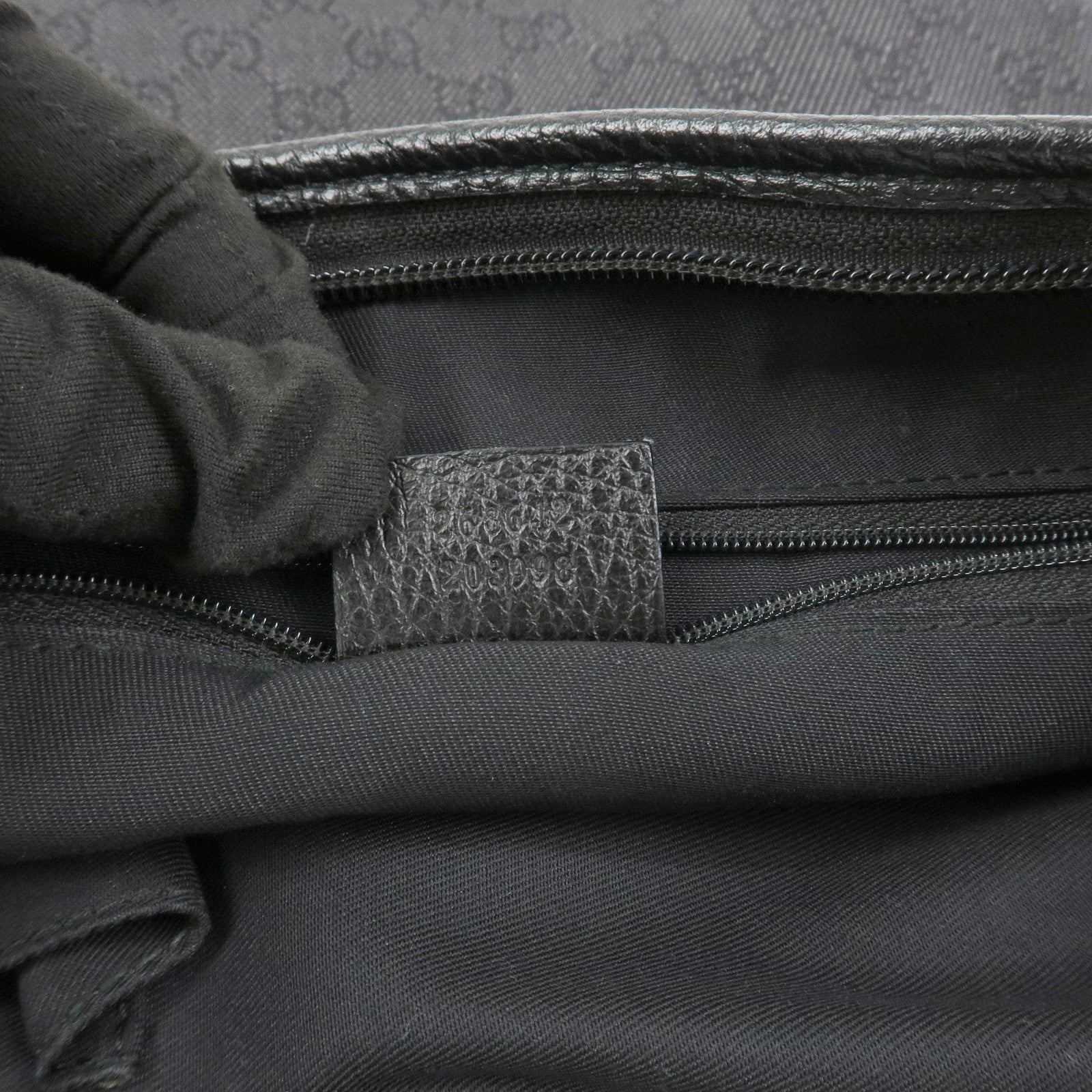 GUCCI Abbey GG Canvas Leather Shoulder Bag Crossbody Bag 268642