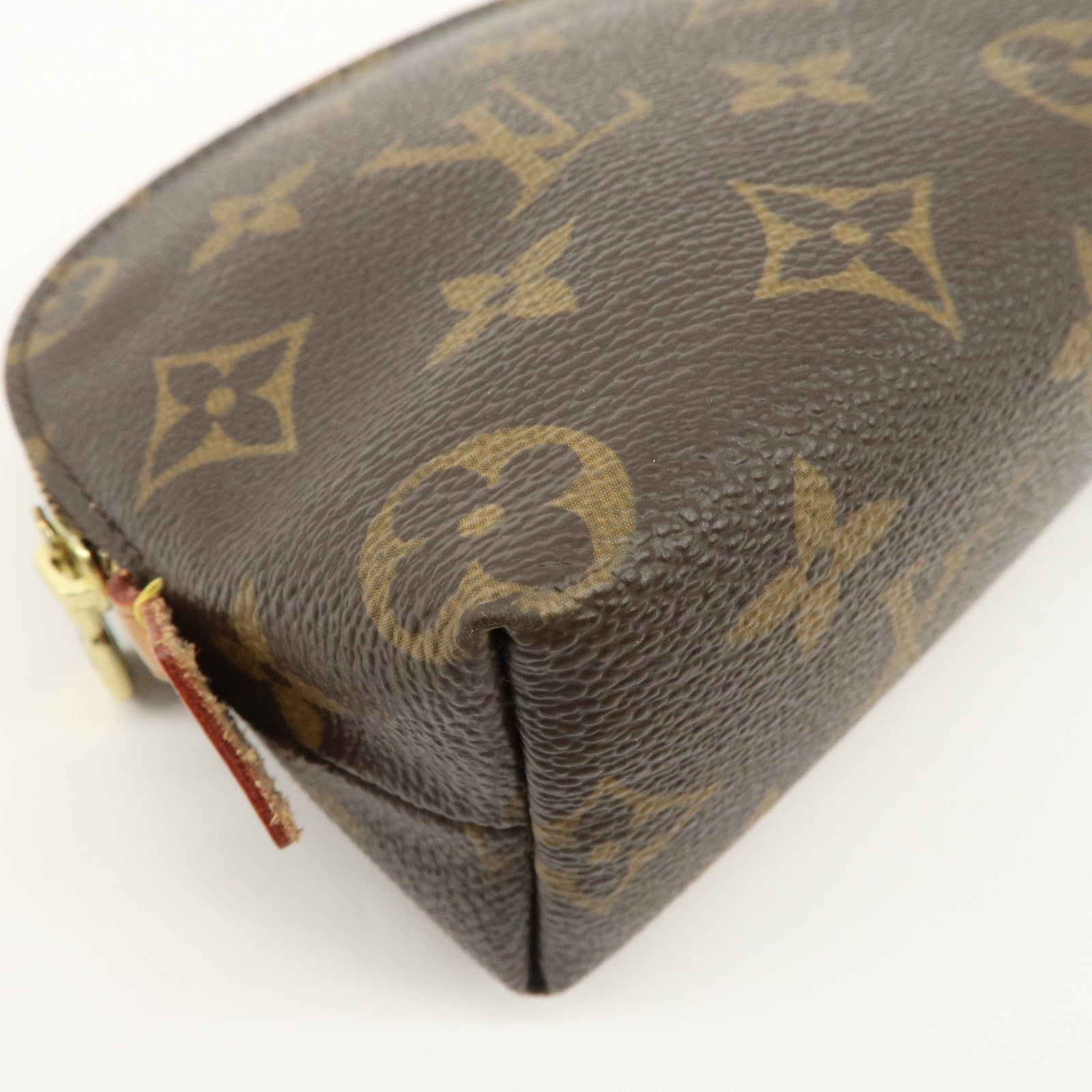 Louis Vuitton Monogram Pochette Cosmetic Pouch Brown M47515