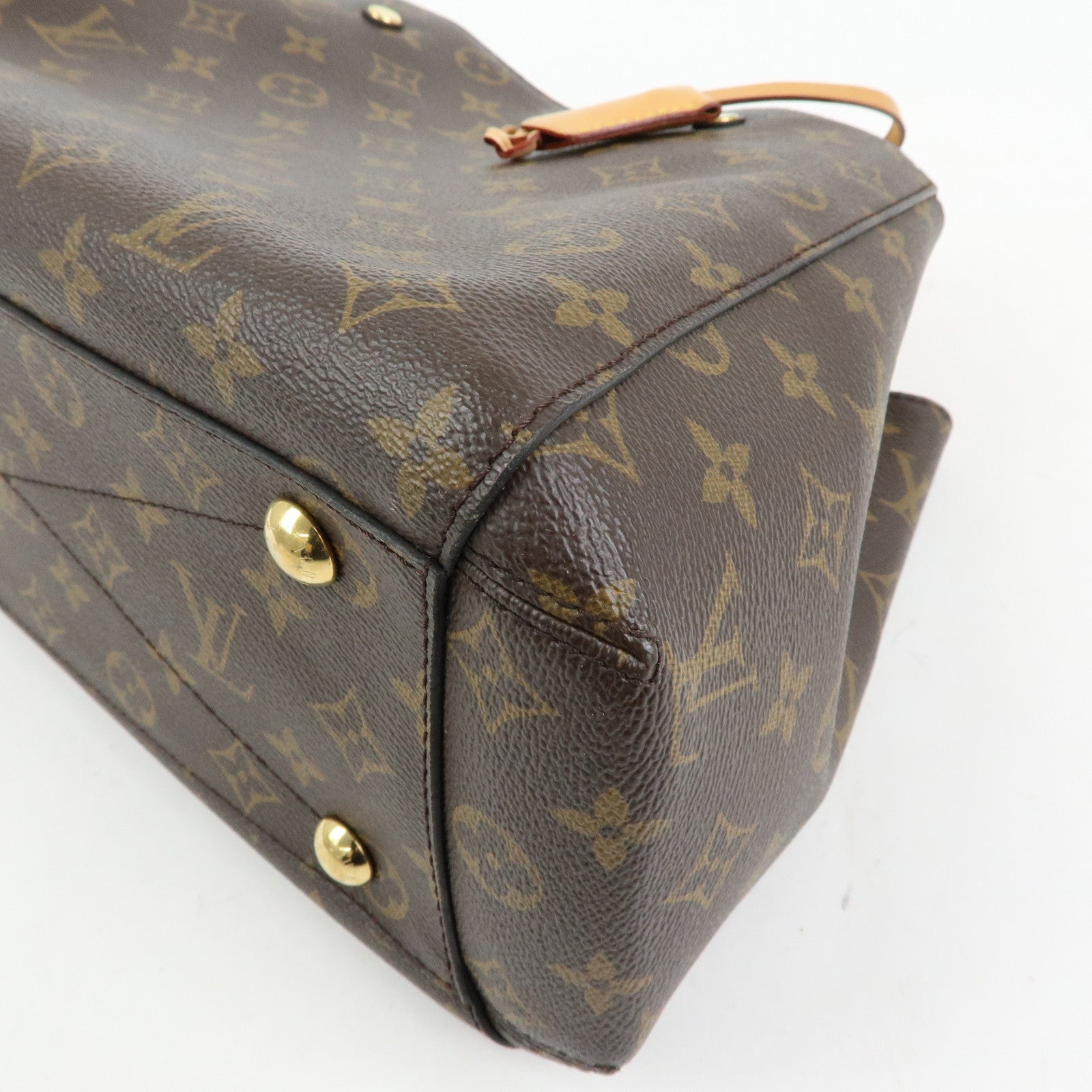 Louis Vuitton Monogram Montaigne MM 2Way Bag Hand Bag Brown M41056