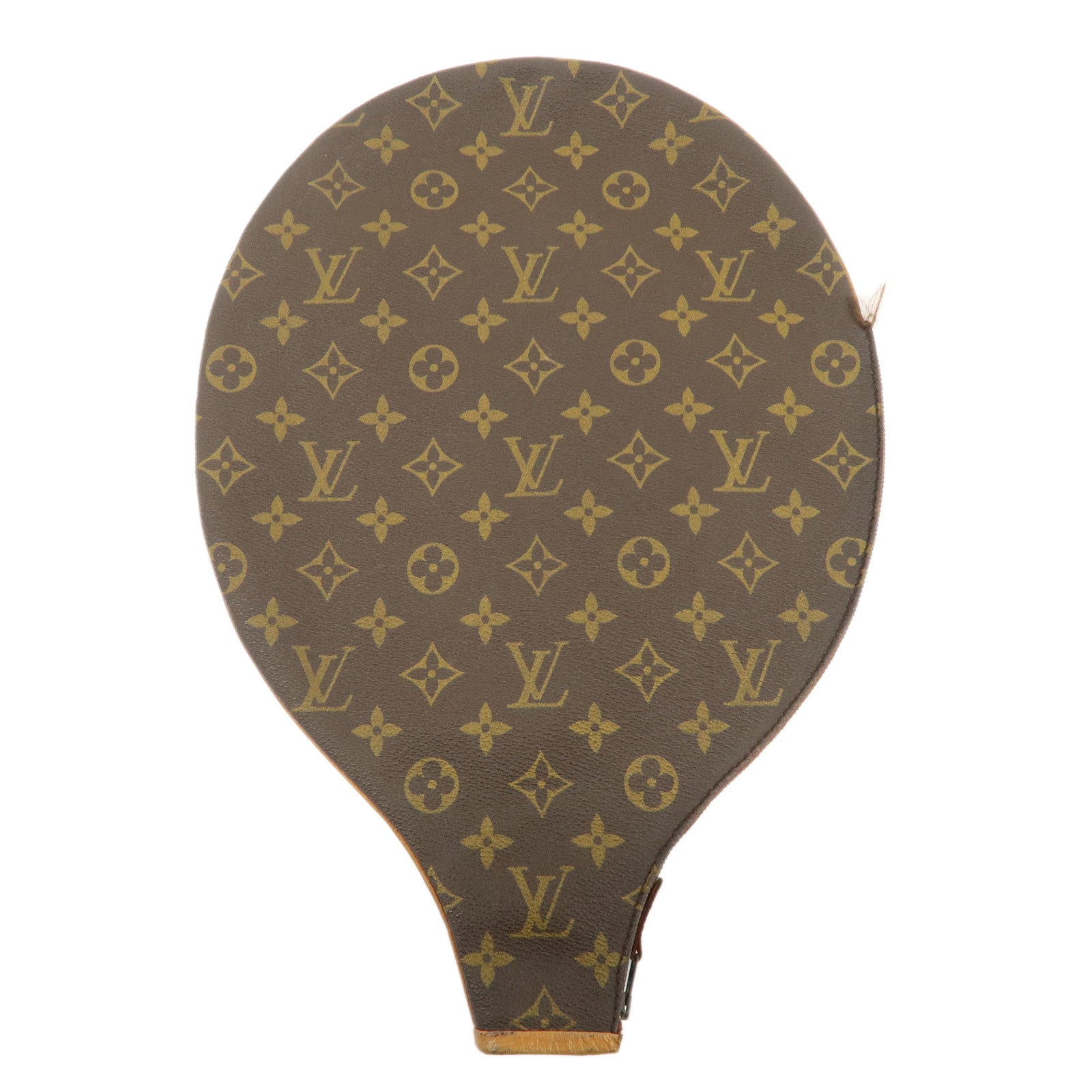 Louis Vuitton Monogram Canvas Leather Racket Case Brown Used