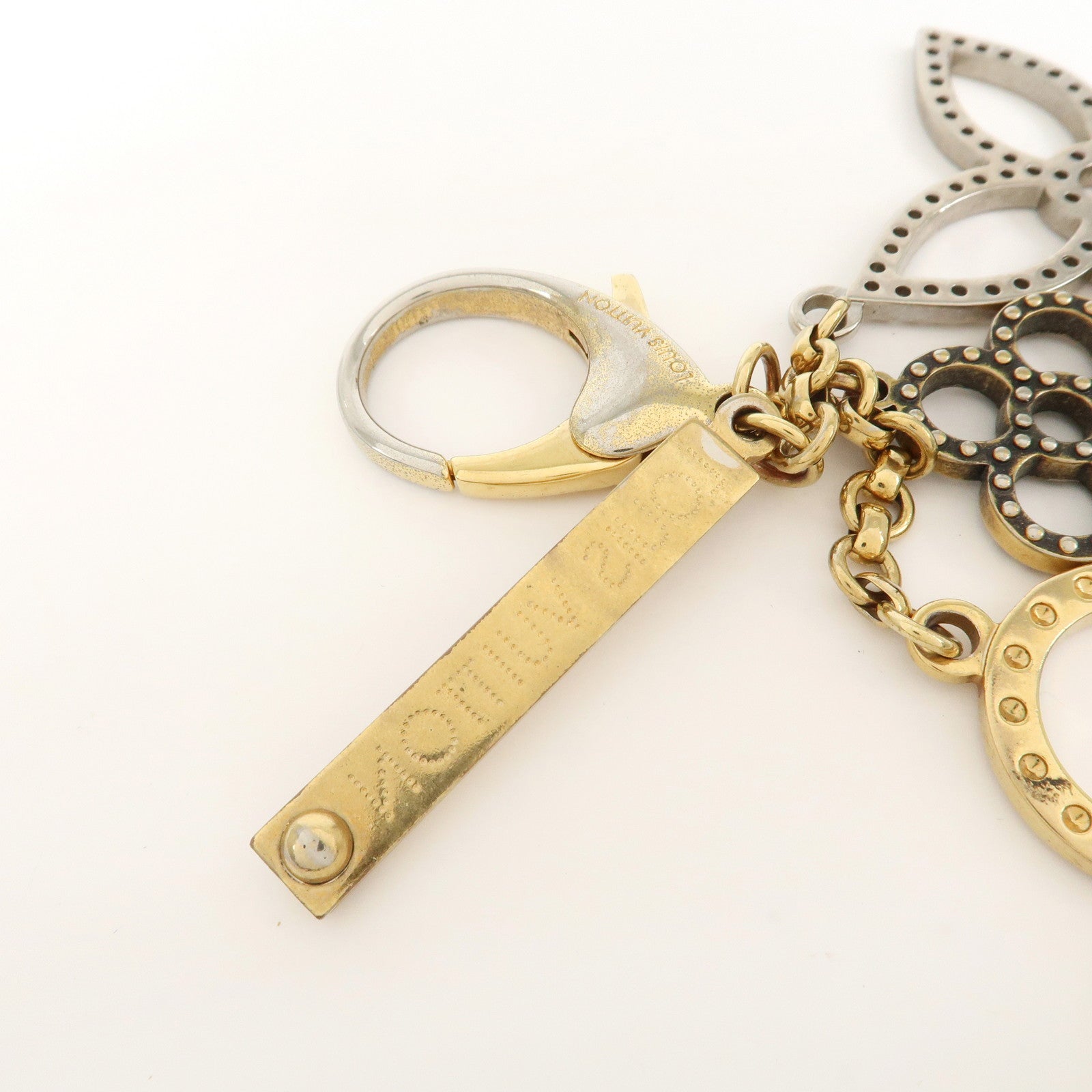 Louis Vuitton Monogram Bijoux Sac Tapage Bag Charm Gold M66350