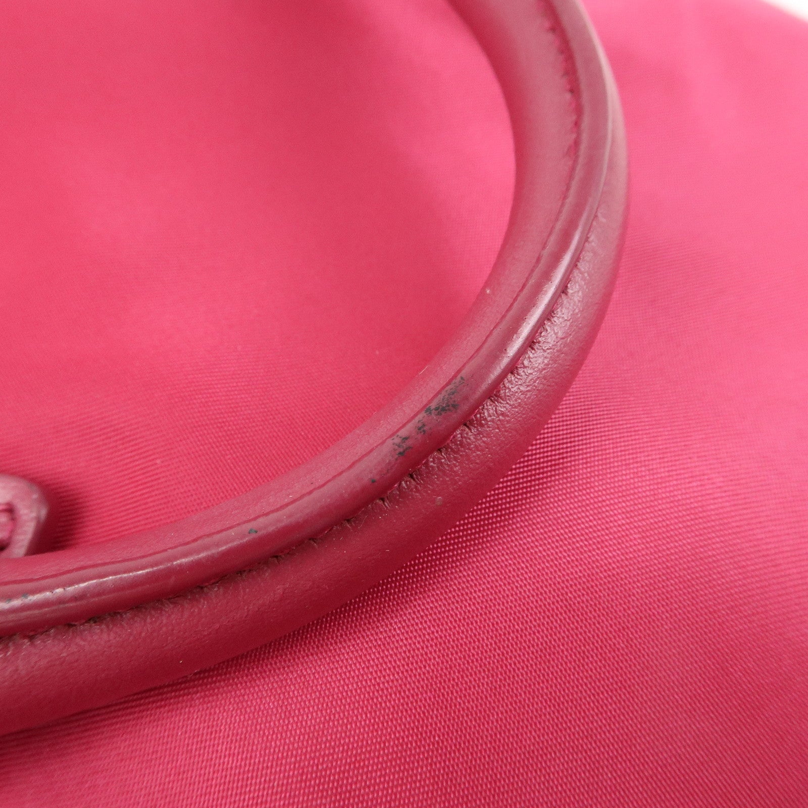 PRADA Nylon Leather 2Way Bag Hand Bag Shoulder Bag Pink 1BA172