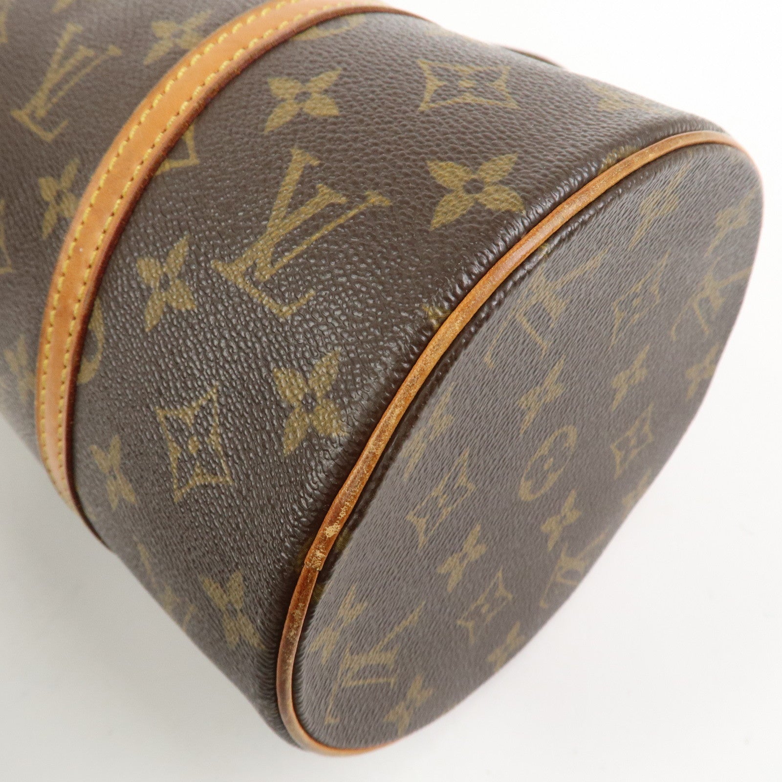 Louis Vuitton Monogram Papillon 30 Hand Bag Brown M51385