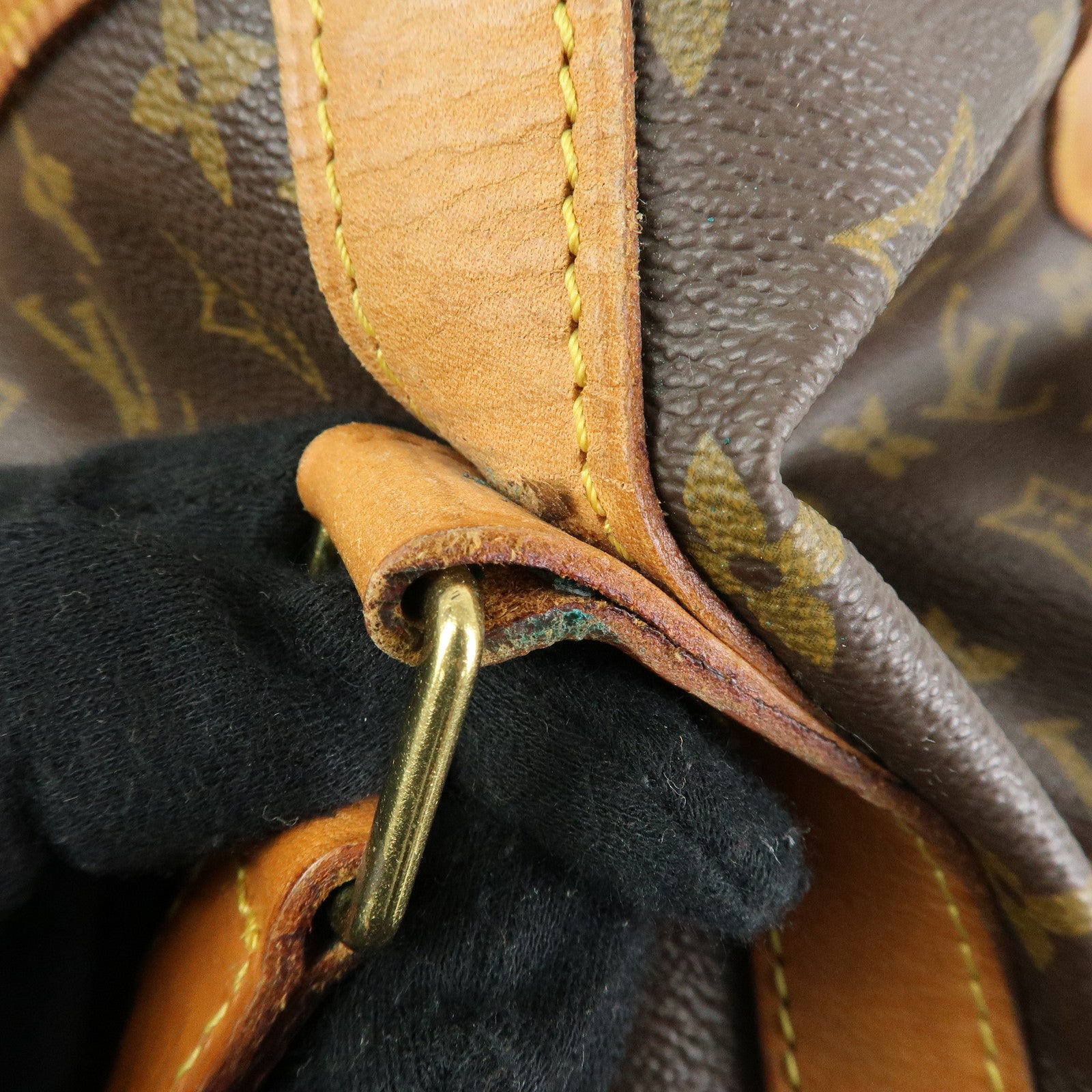 Louis Vuitton Monogram Sac Souple 55 Boston Bag Brown M41622