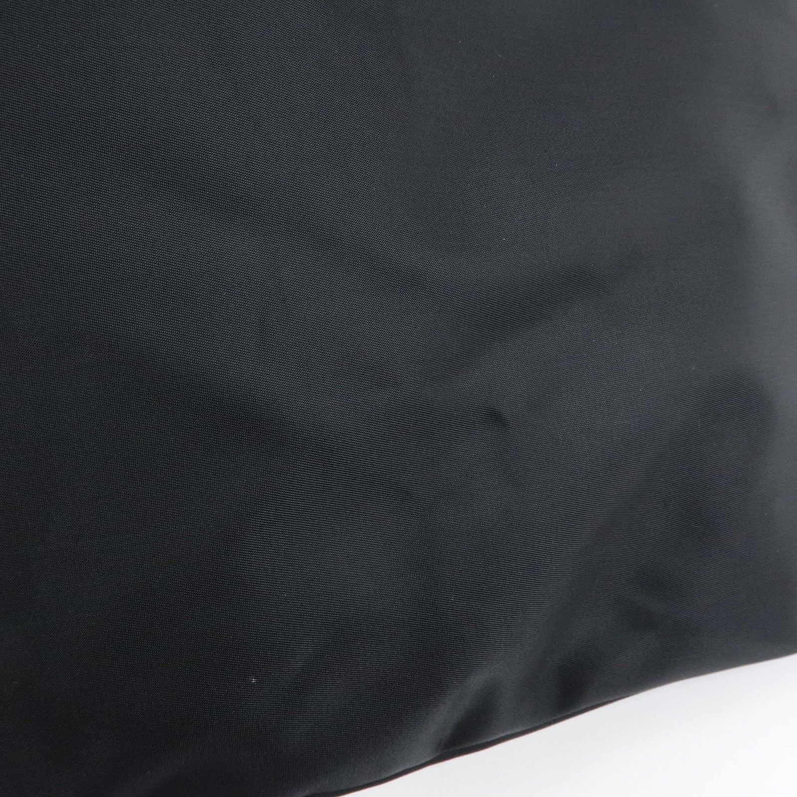 FENDI FF Logo Nylon Leather Shoulder Bag Tote Bag Black 19・B 15062