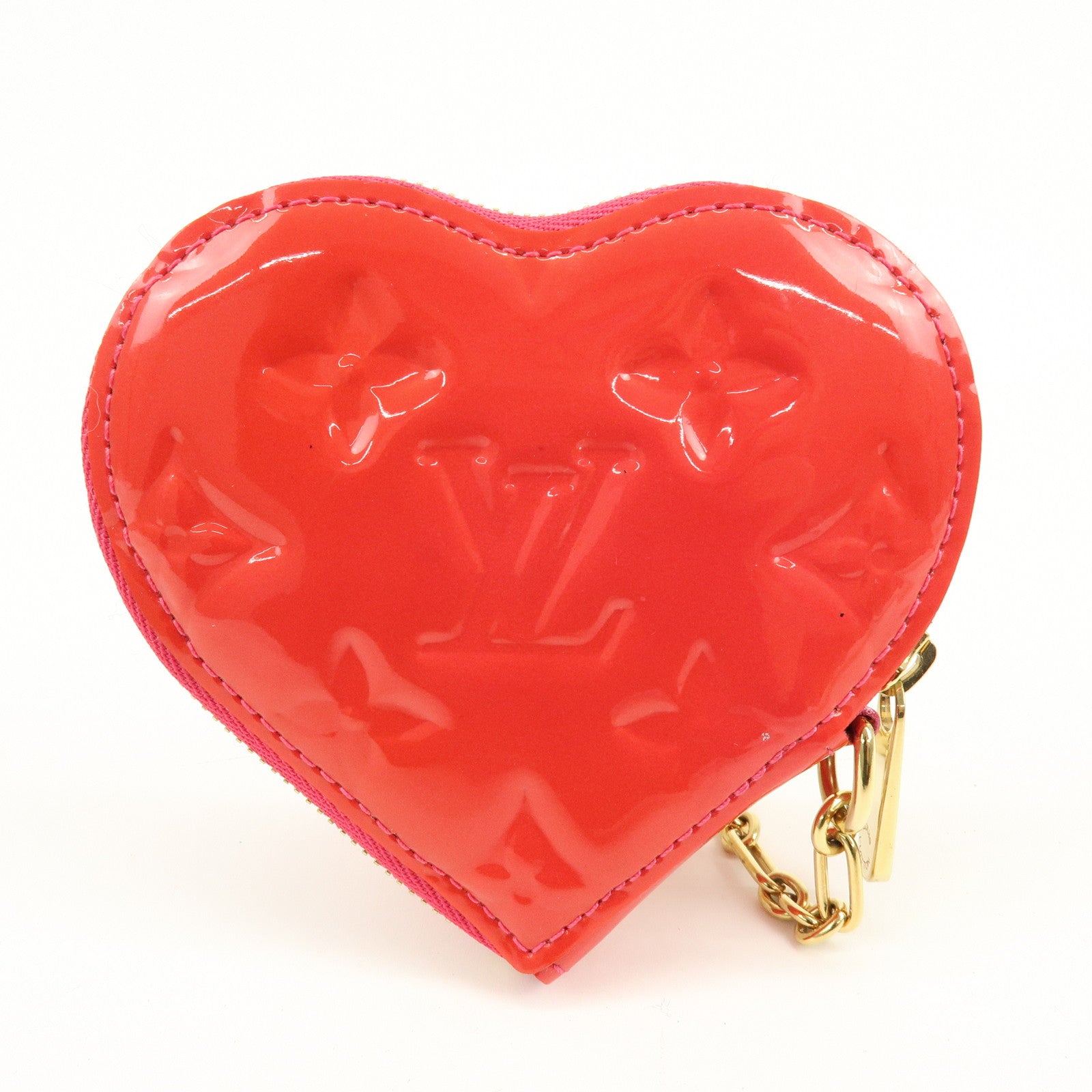 Louis Vuitton Monogram Vernis Porte Monnaie Coeur Coin Case M93657