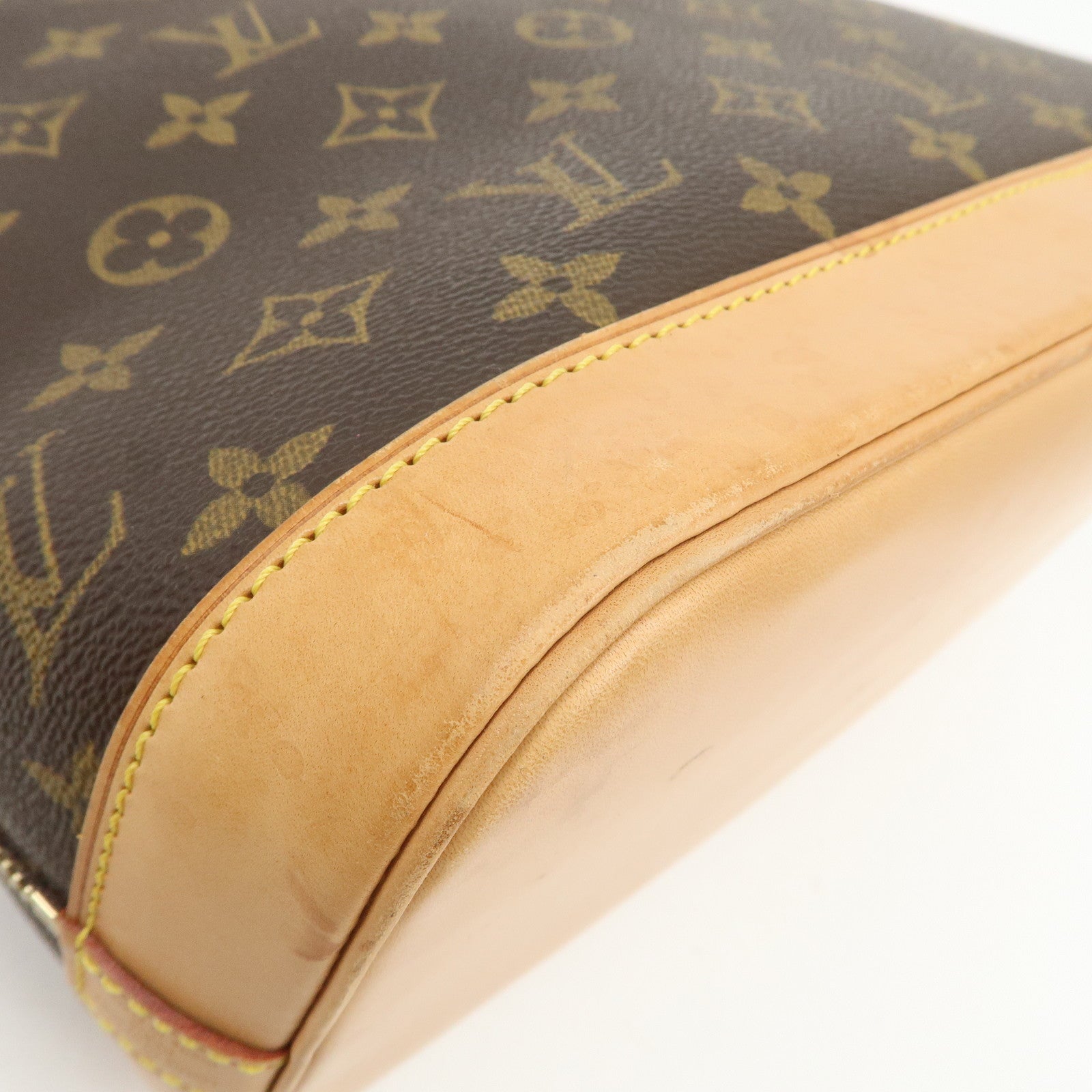 Louis Vuitton Monogram Alma Hand Bag Brown M51130