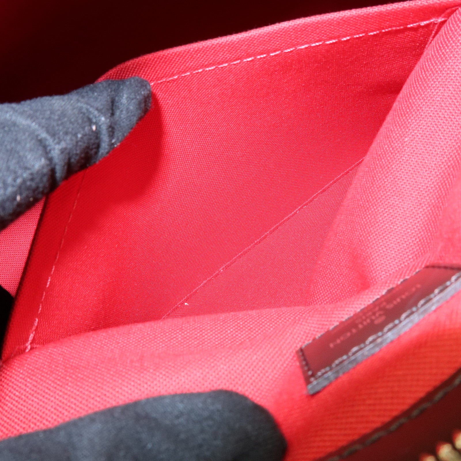 Louis Vuitton Damier Ebene Verona PM Hand Bag Brown