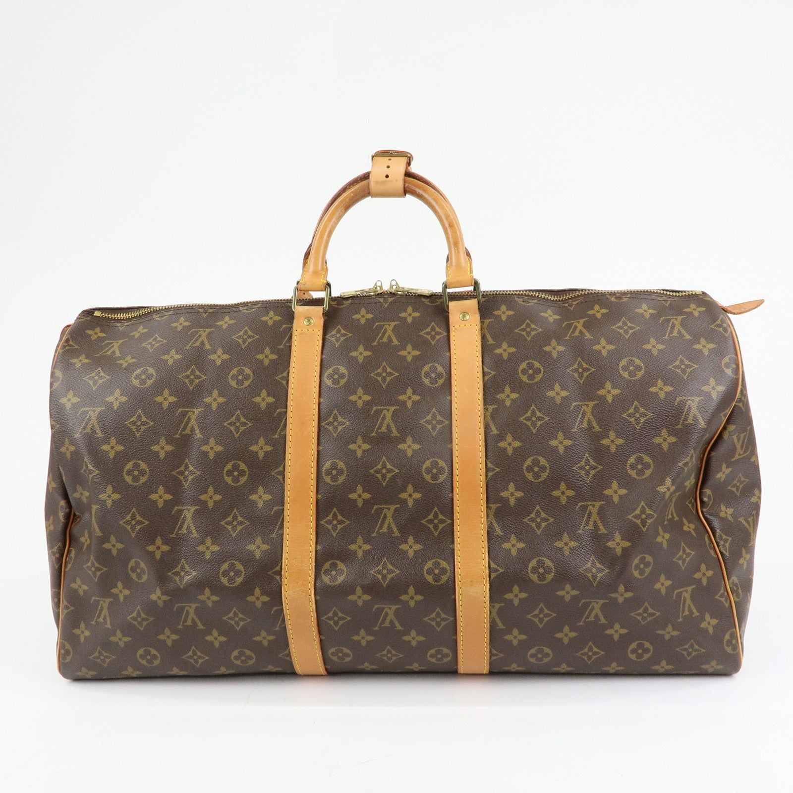 Louis Vuitton Monogram Keep All 55 Boston Bag Brown M41424