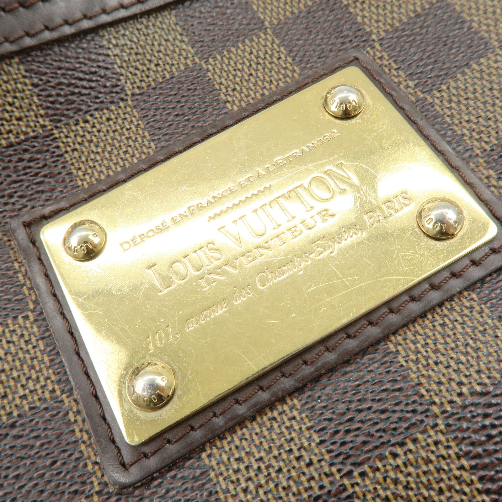 Louis Vuitton Damier Thames GM Shoulder Bag Brown N48181