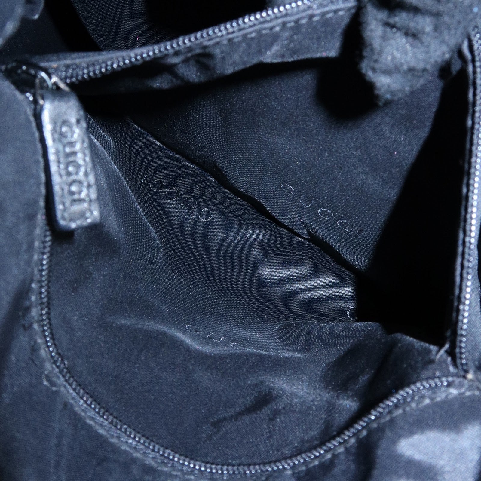GUCCI Bamboo Sherry GG Canvas 2Way Bag Shoulder Bag Black 001・4058