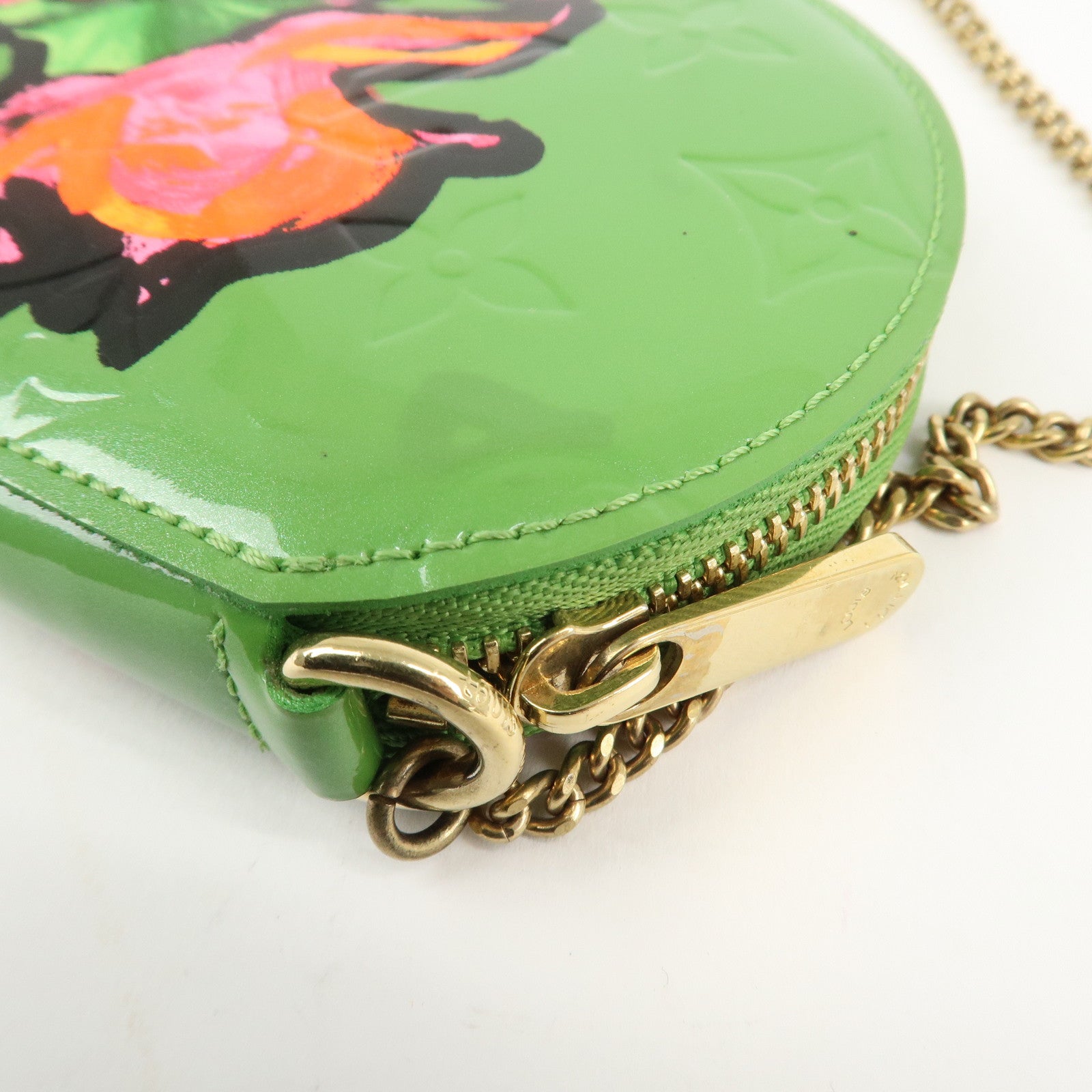 Louis Vuitton Monogram Vernis Porte Monnaie Chapeau Coin Case M93692 Used