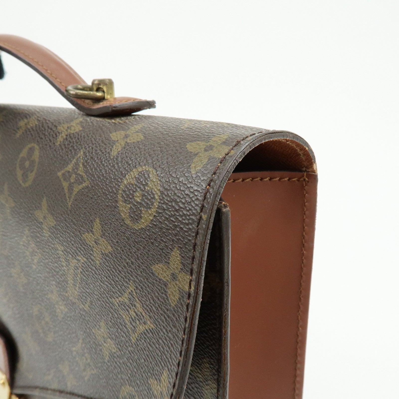 Louis Vuitton Monogram Porte Documents Bandoulière Brown M53338