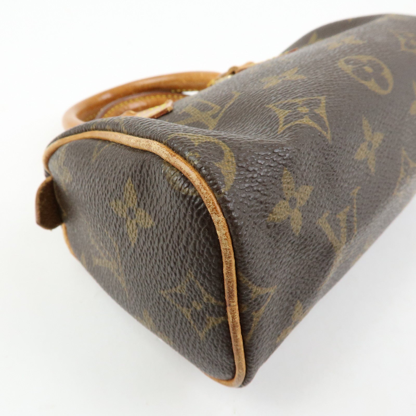 Louis Vuitton Monogram Canvas Mini Speedy Hand Bag Brown M41534
